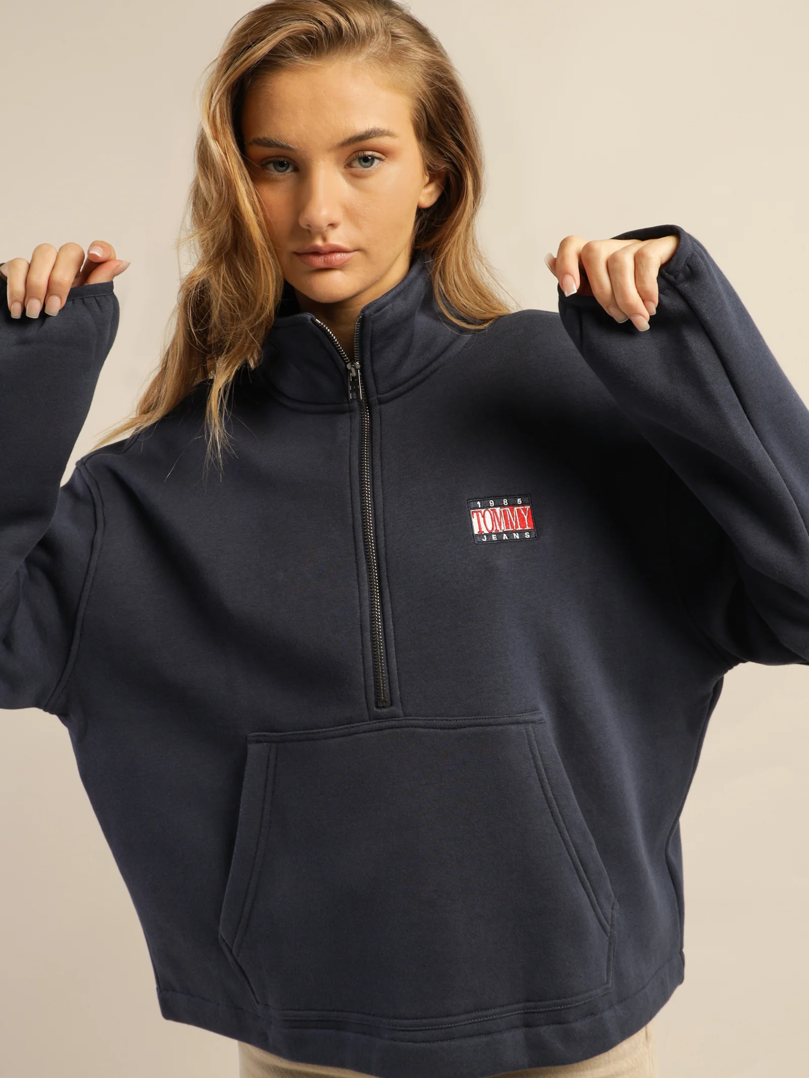 Relaxed Timeless 1 Quarter Zip Crew Fleece - Image 3