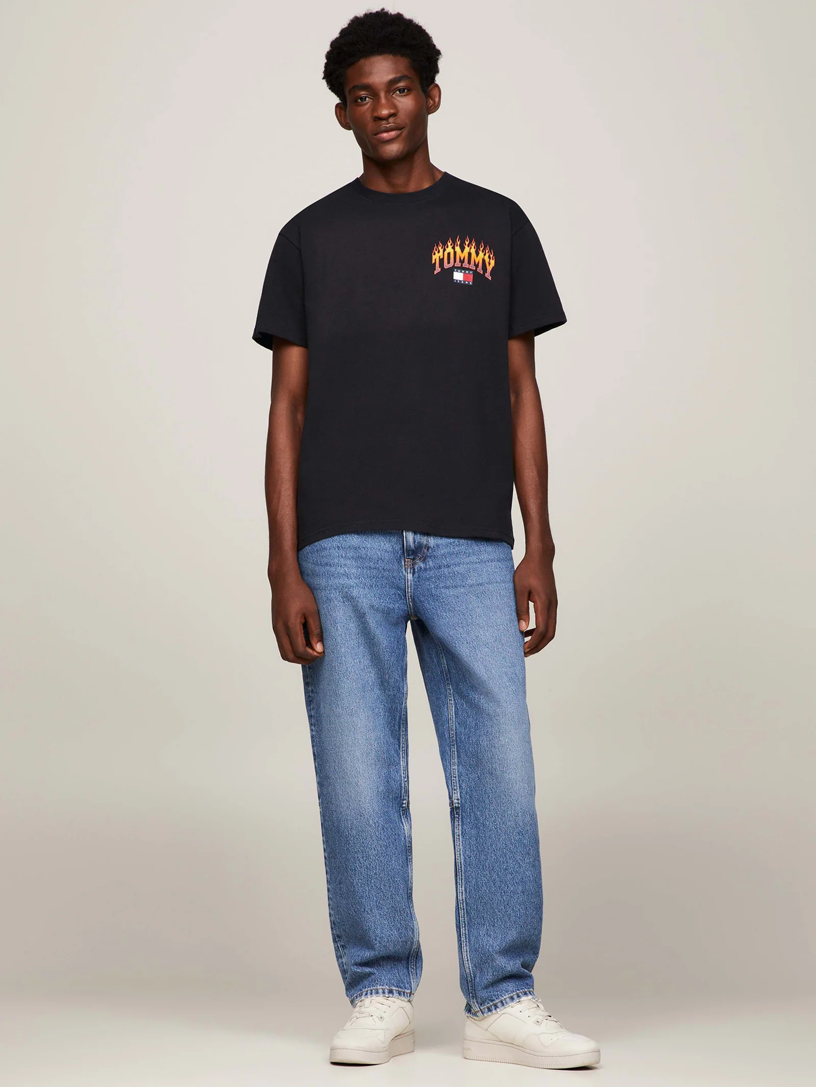 Relaxed Vintage Flame T-Shirt - Image 3