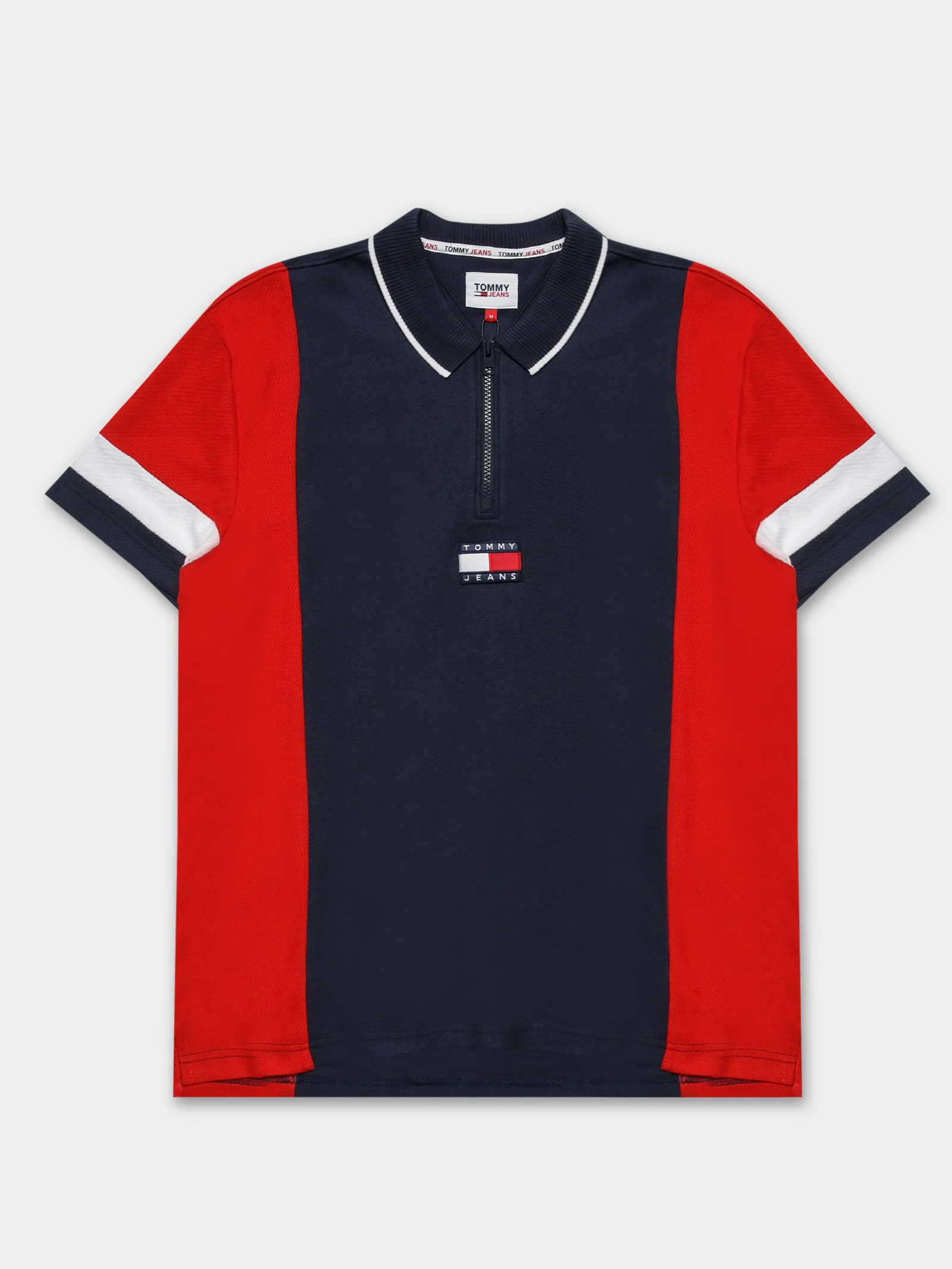 Relaxed Zip Colorblock Polo Shirt - Image 5