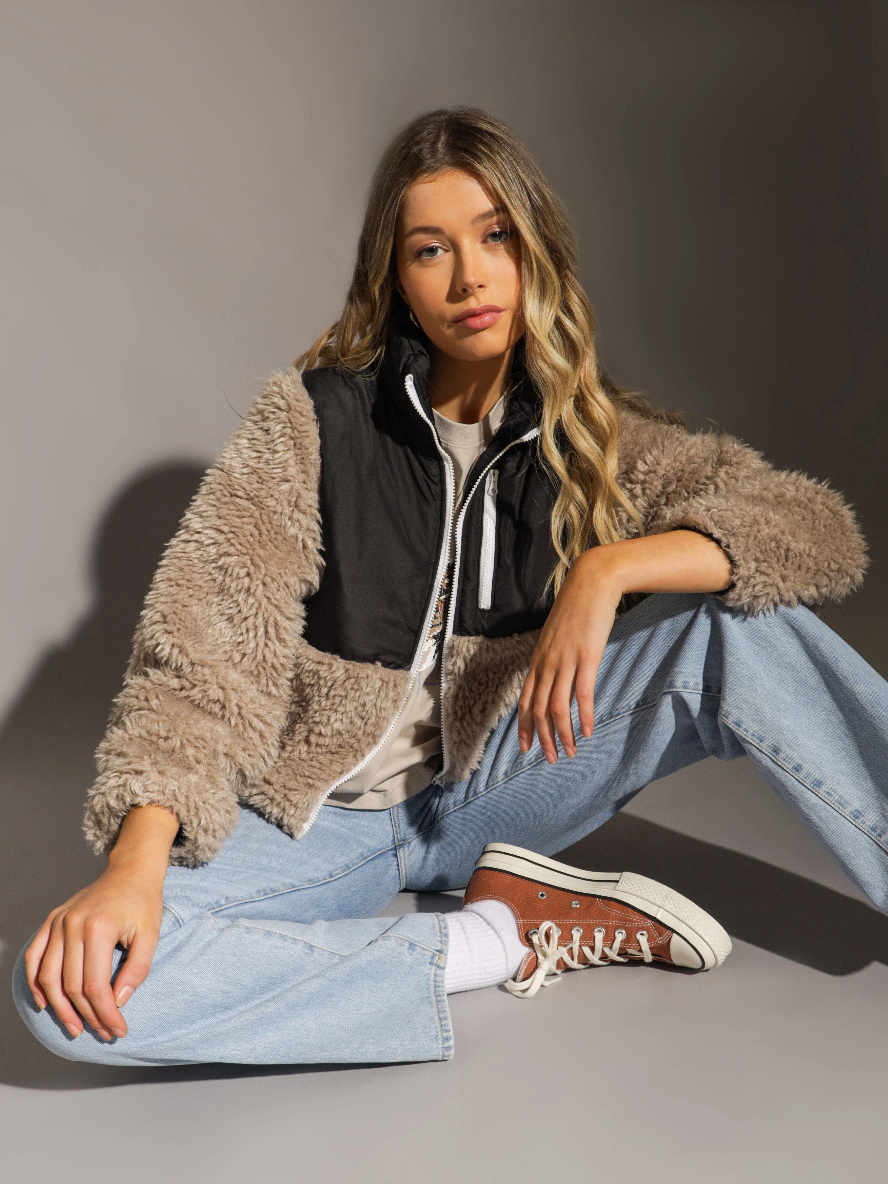 Renatta Teddy Bomber Jacket - Image 2