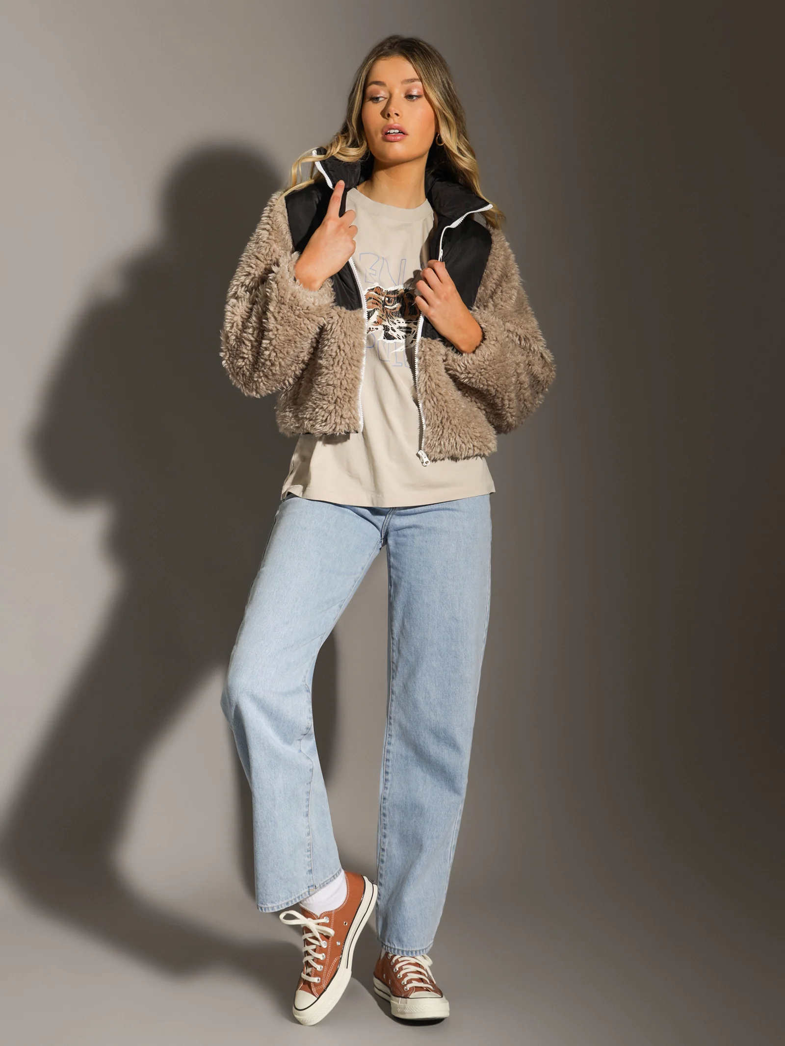 Renatta Teddy Bomber Jacket - Image 4