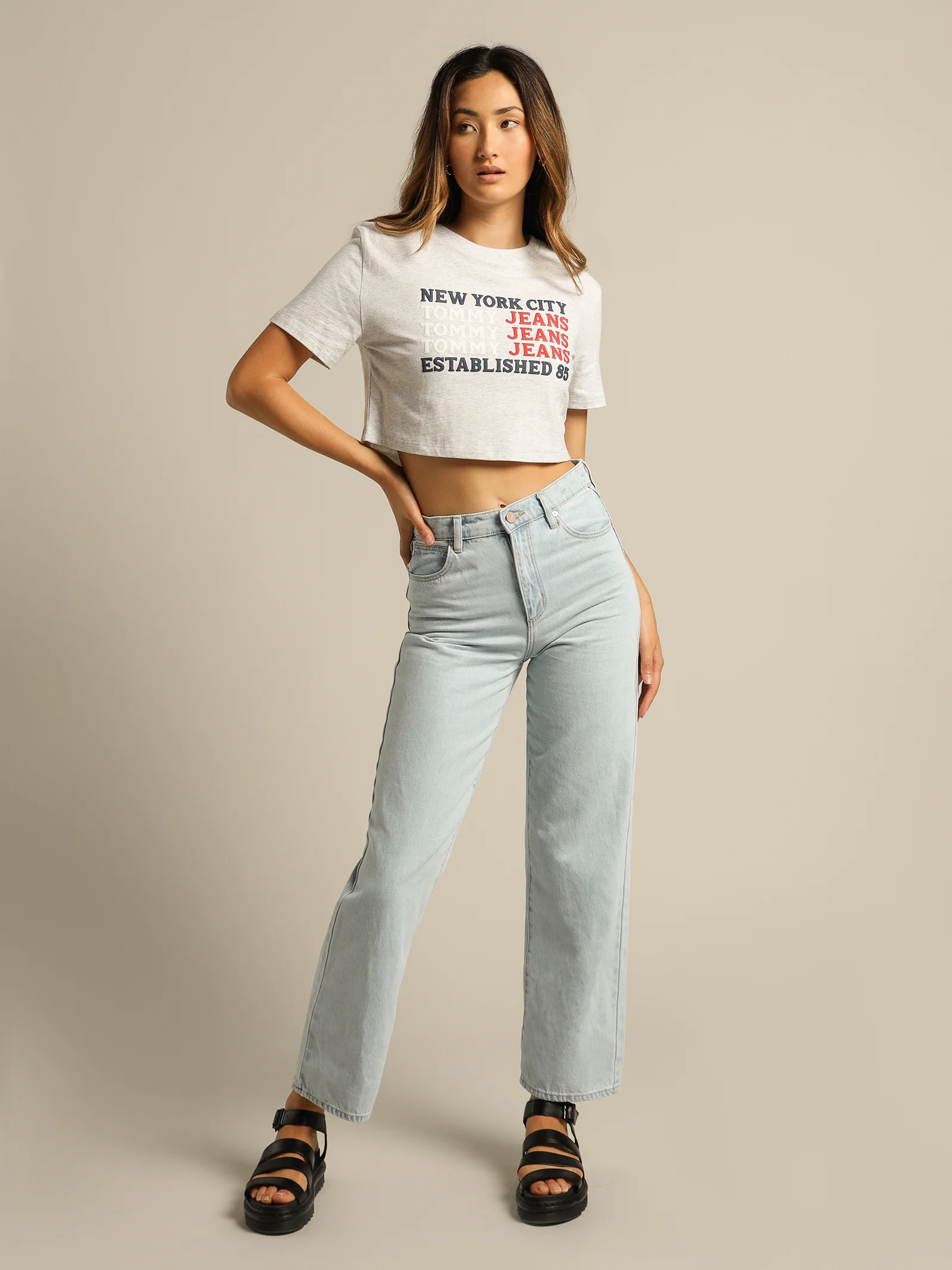 Repeat Logo Crop T-Shirt - Image 4