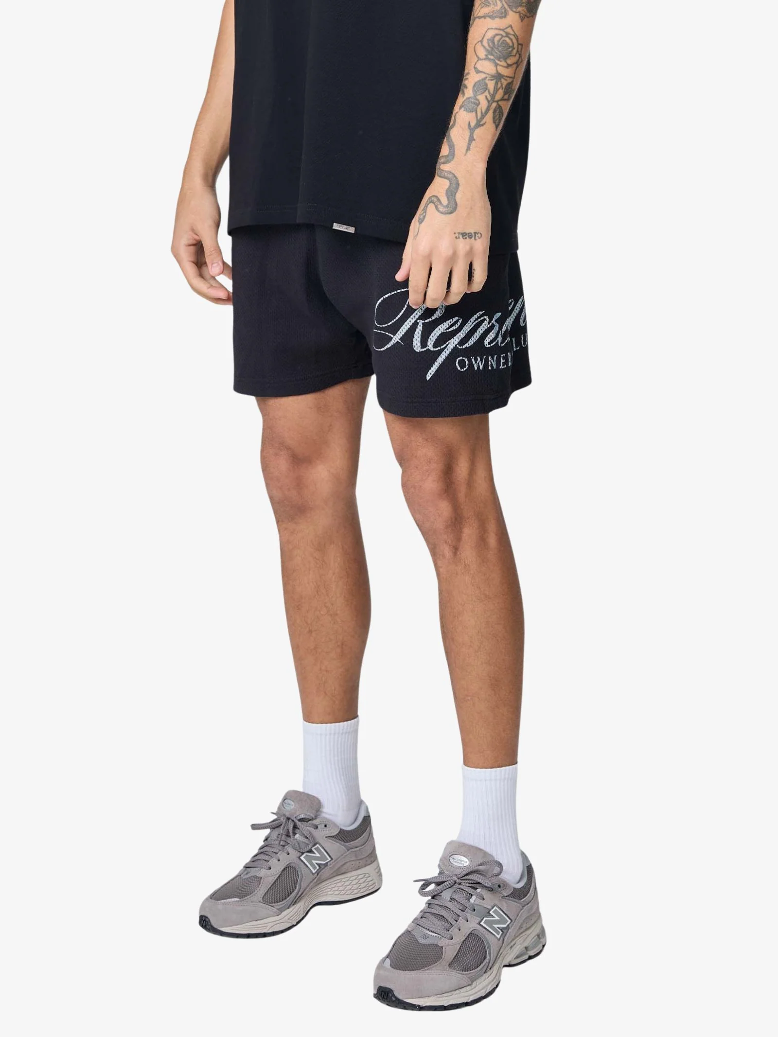 Represent Owners Club Script Mesh Shorts - Image 2