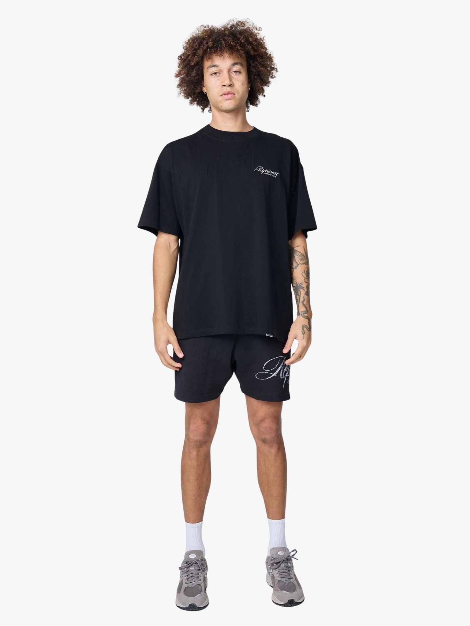 Represent Owners Club Script Mesh Shorts - Image 3
