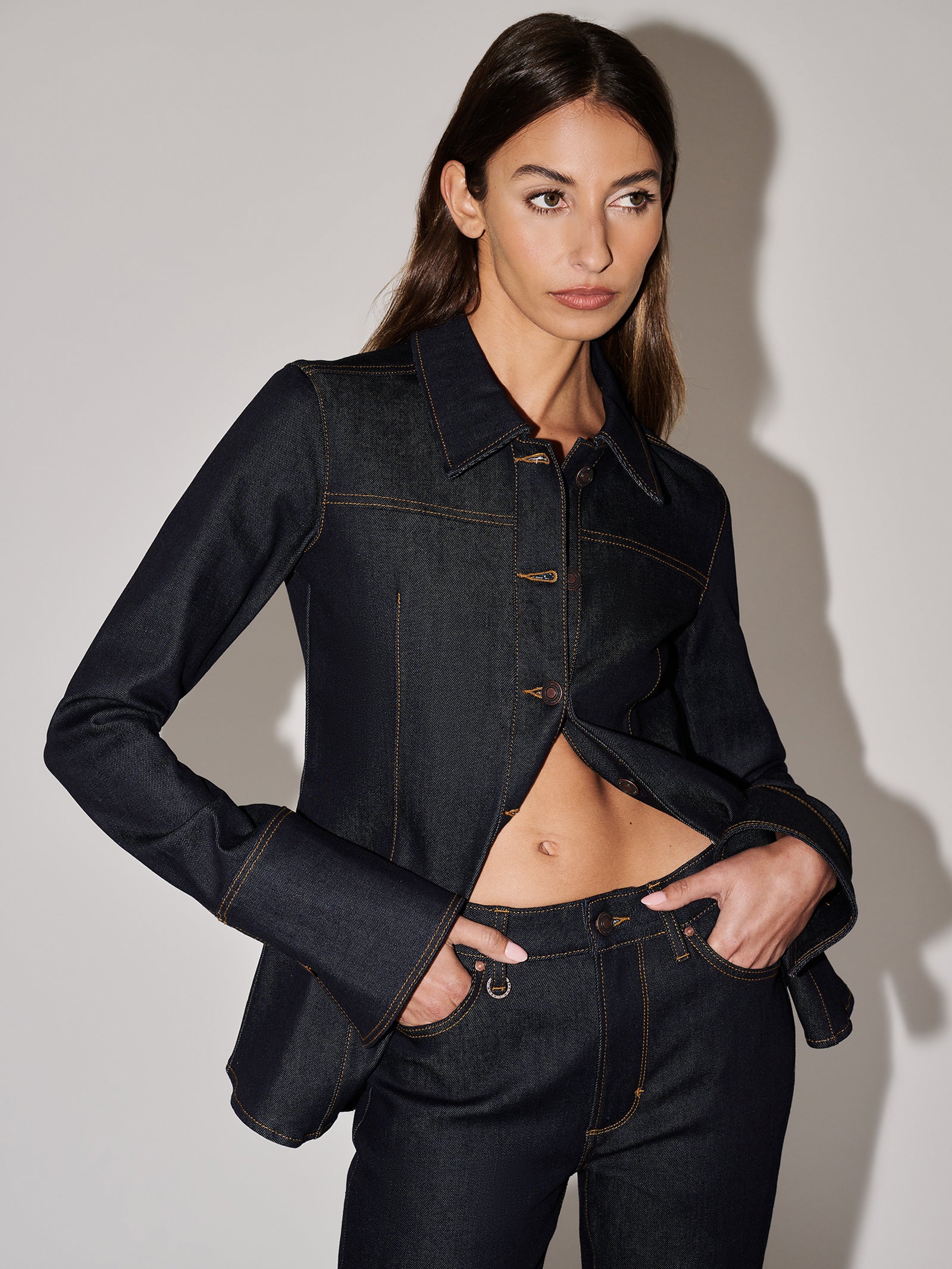 Resonate Muse Denim Jacket Raw Indigo - Image 5