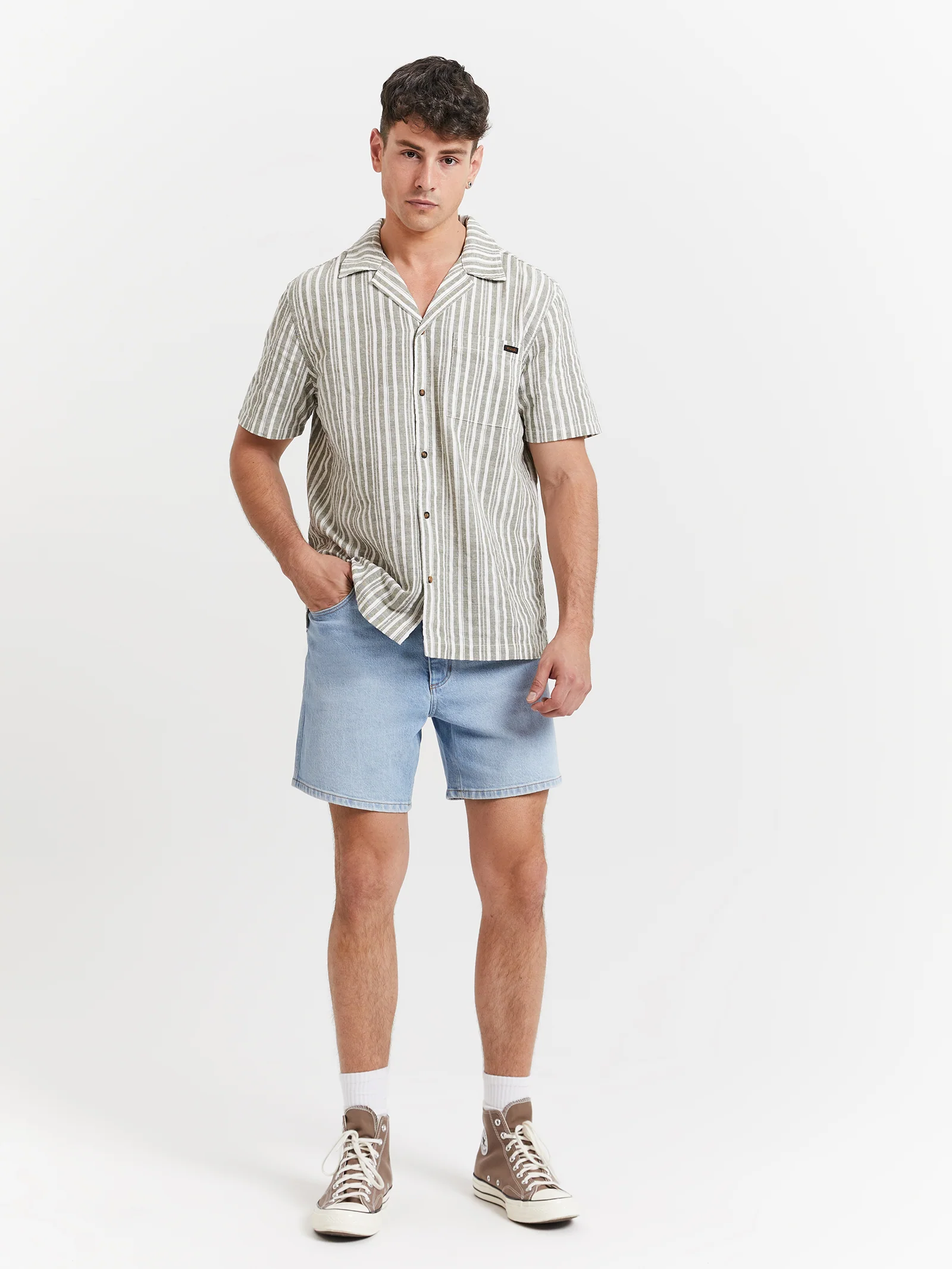 Resort Shirt - Sage Stripe - Image 2