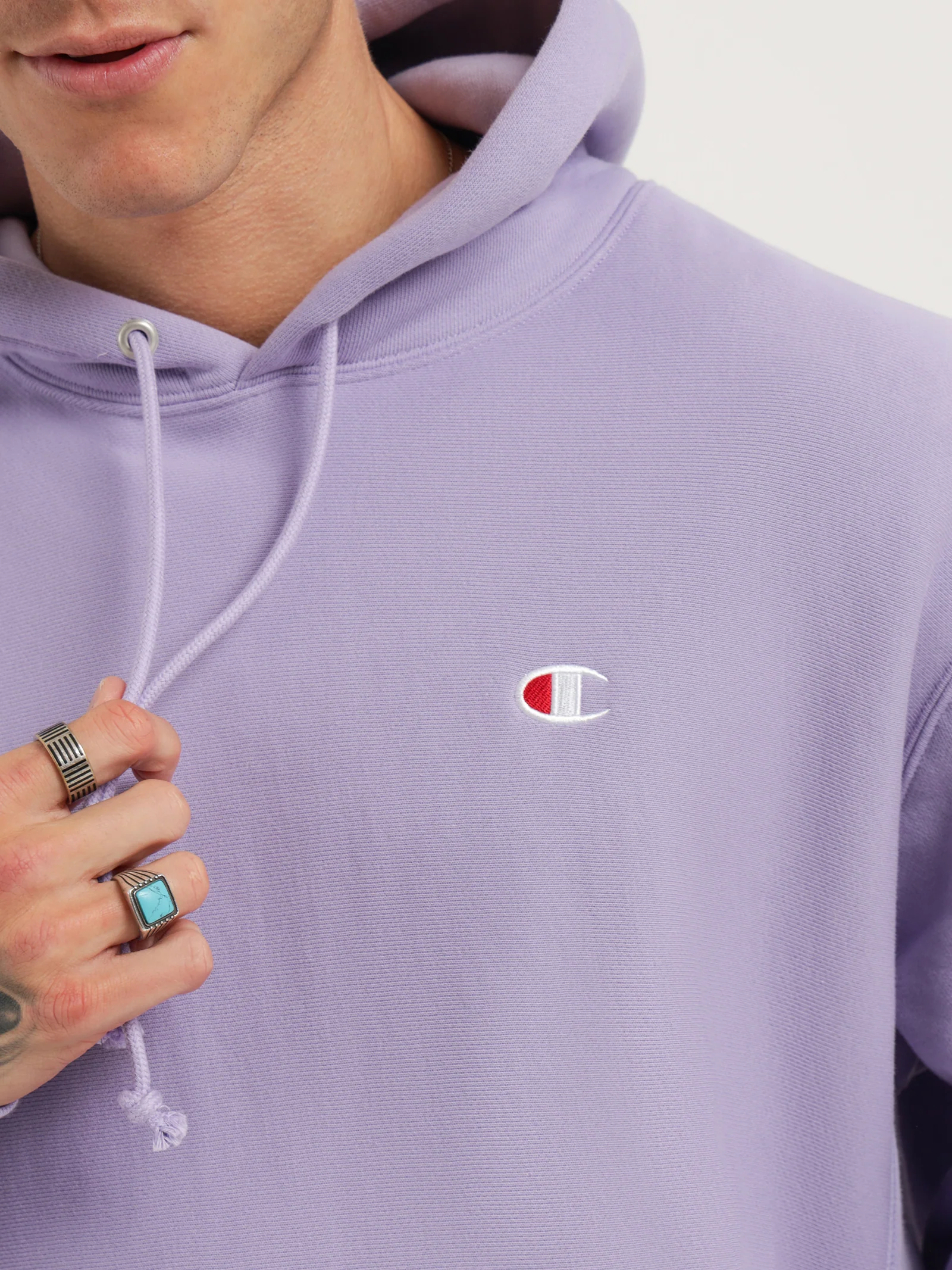 Reverse Weave C Logo Hoodie - Image 5