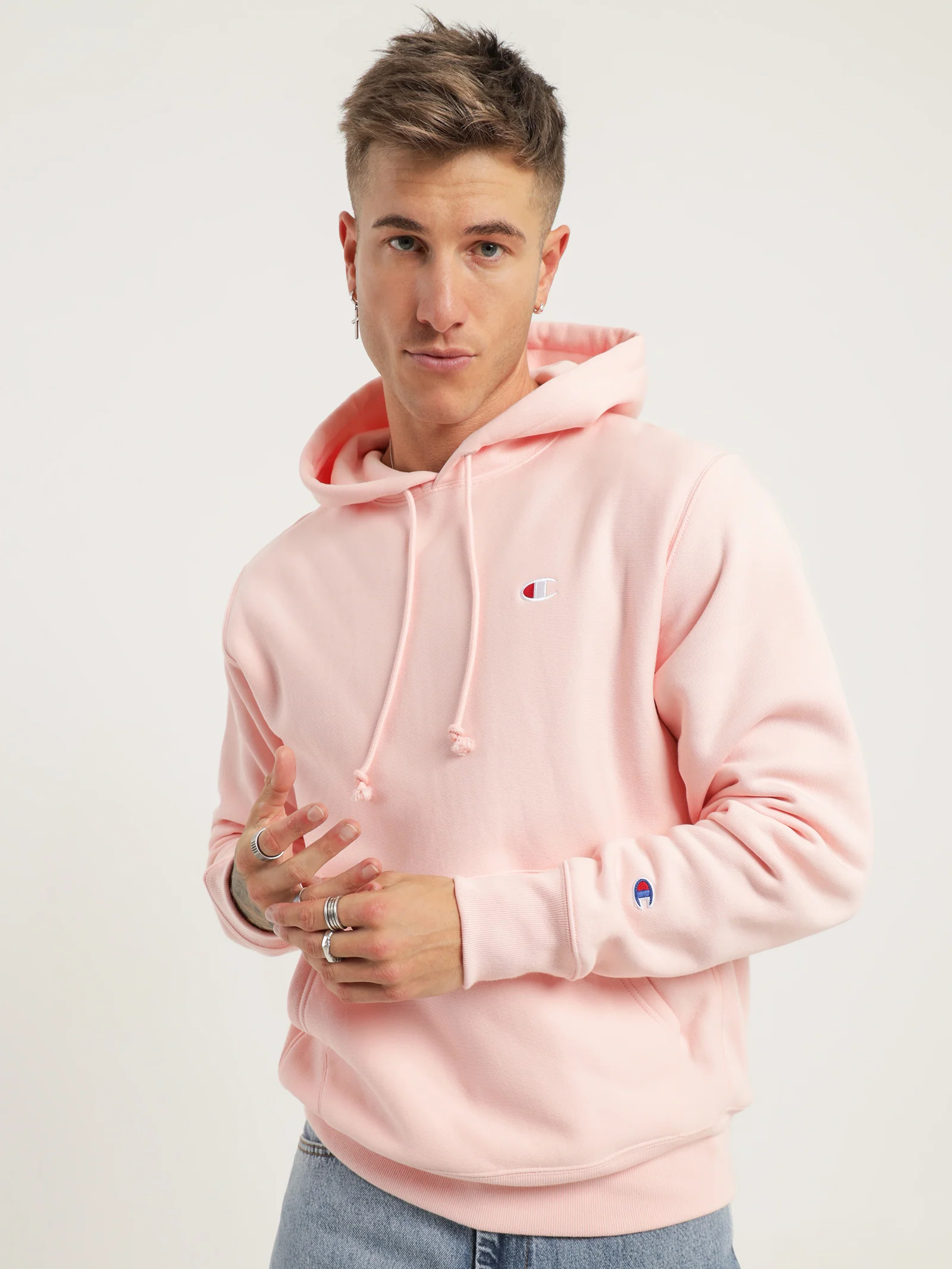 Reverse Weave C Logo Hoodie - Image 3