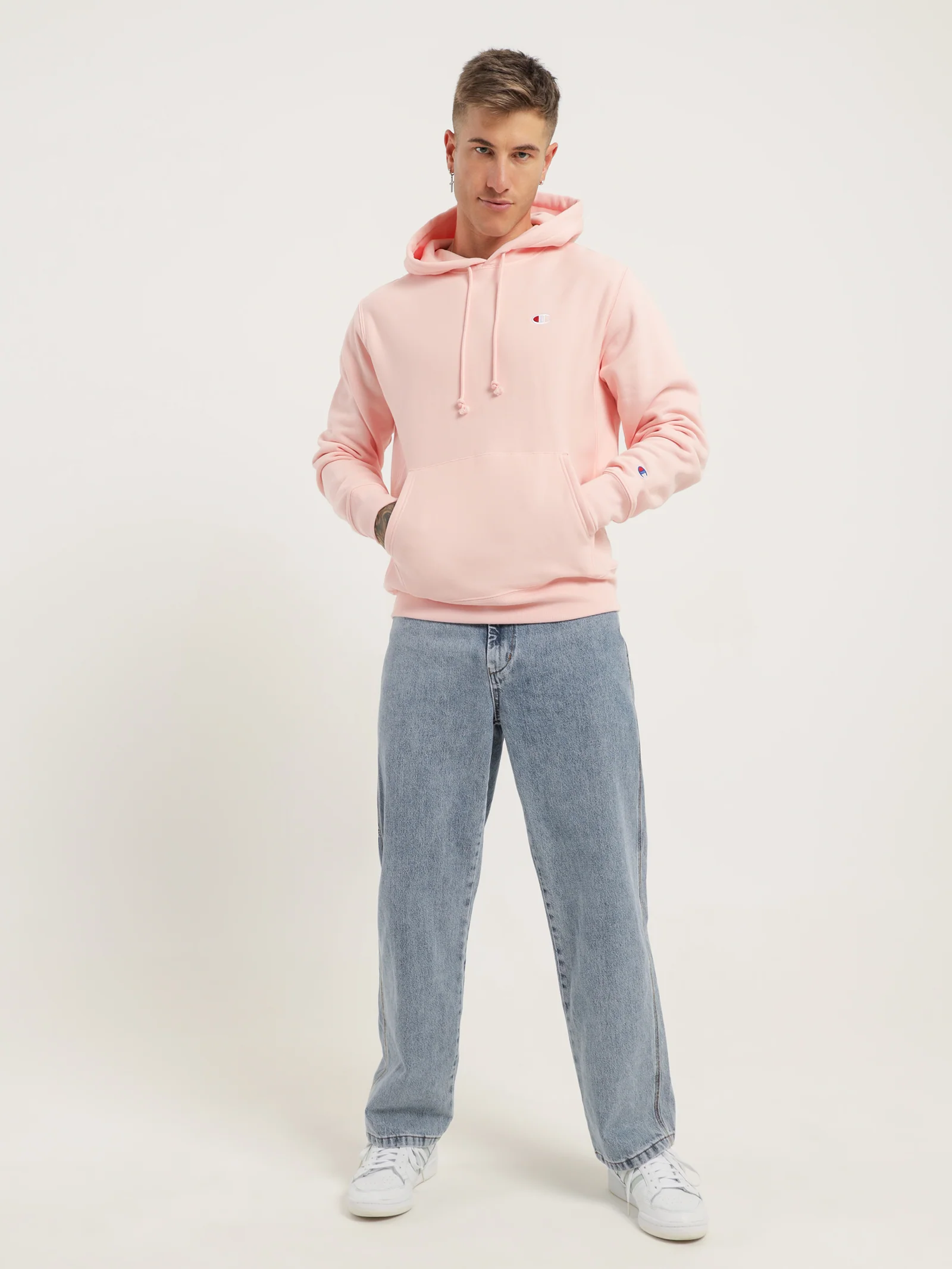 Reverse Weave C Logo Hoodie - Image 4
