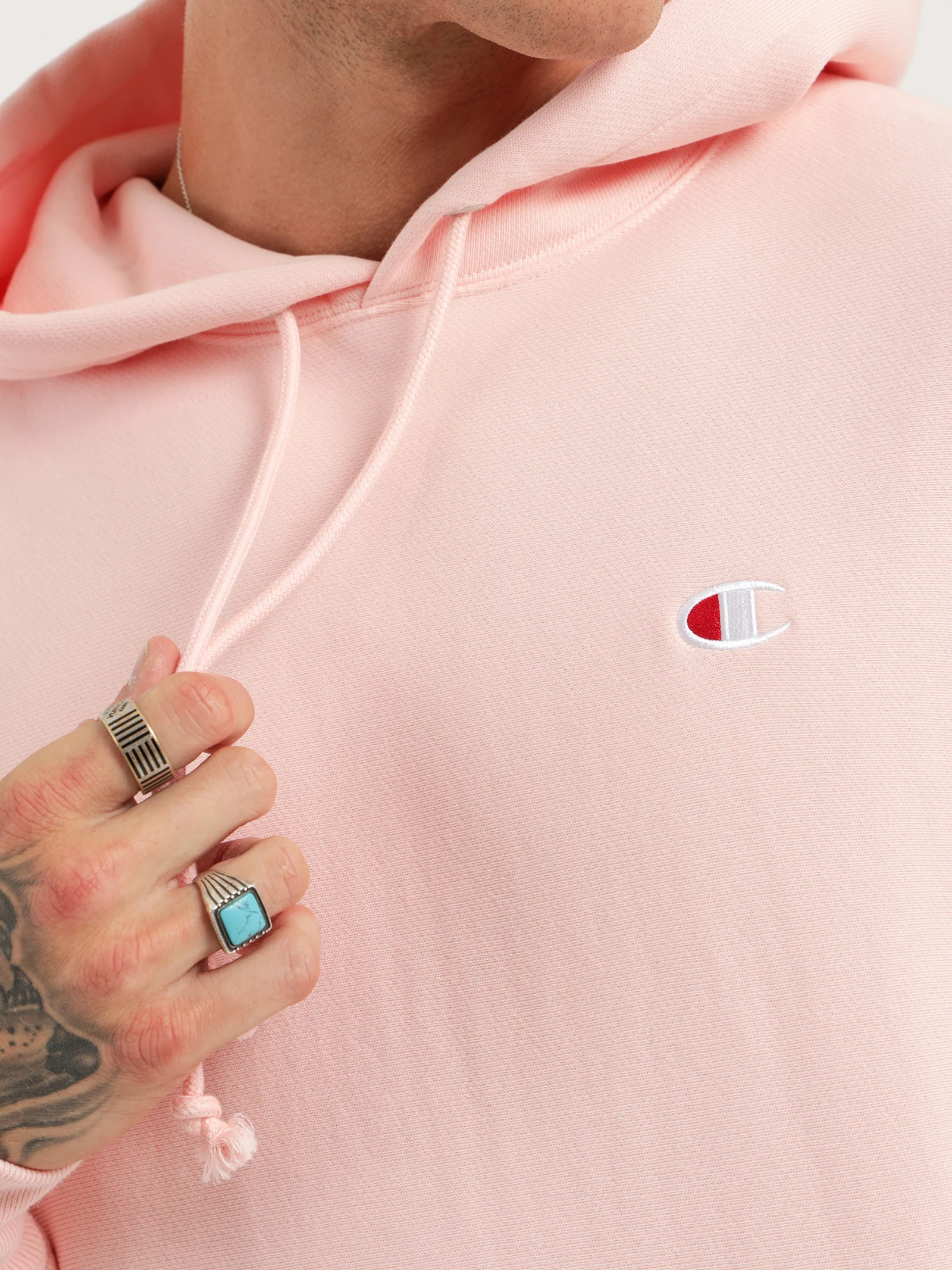 Reverse Weave C Logo Hoodie - Image 5