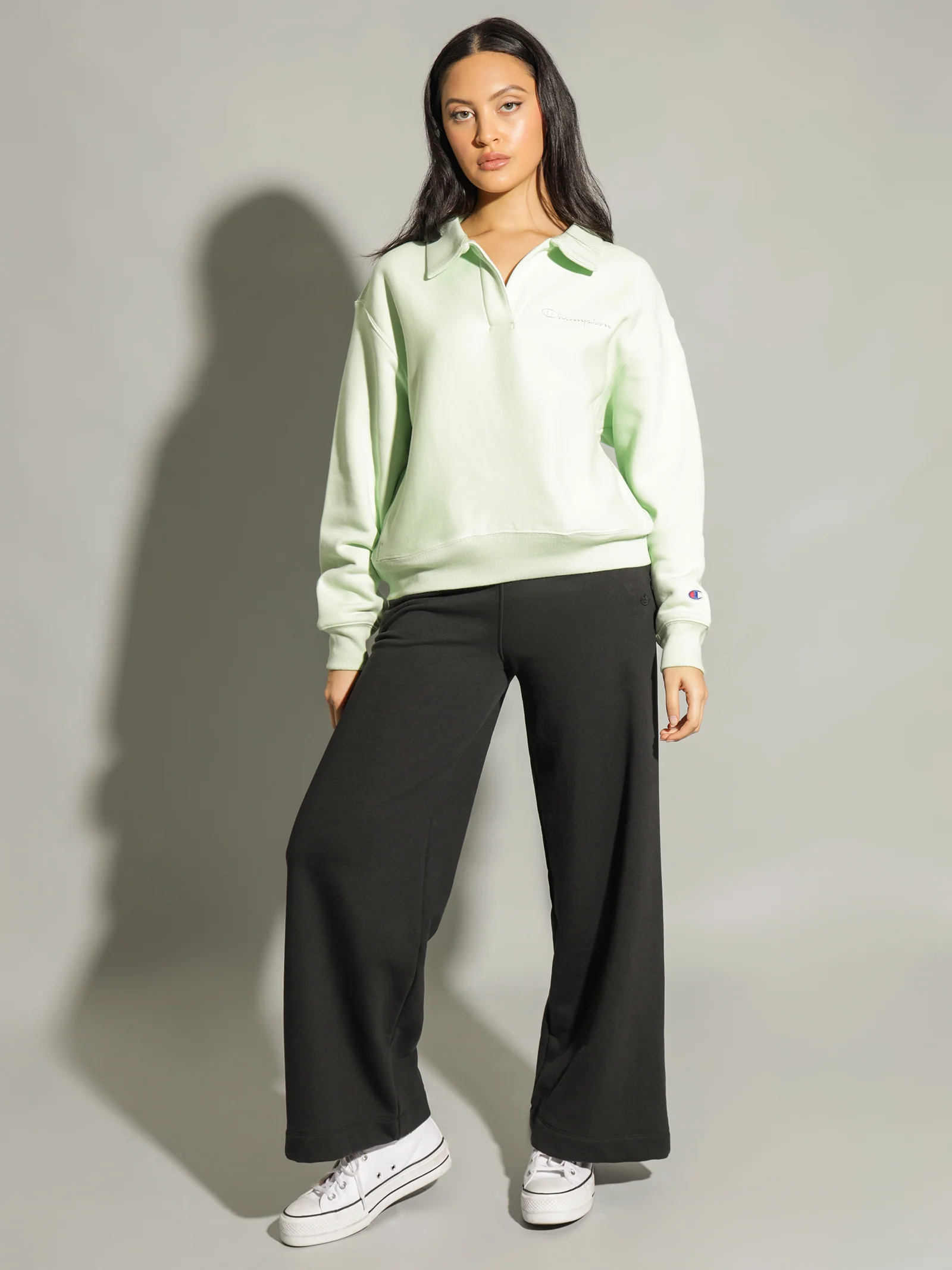 Reverse Weave Collared Crew - Image 4