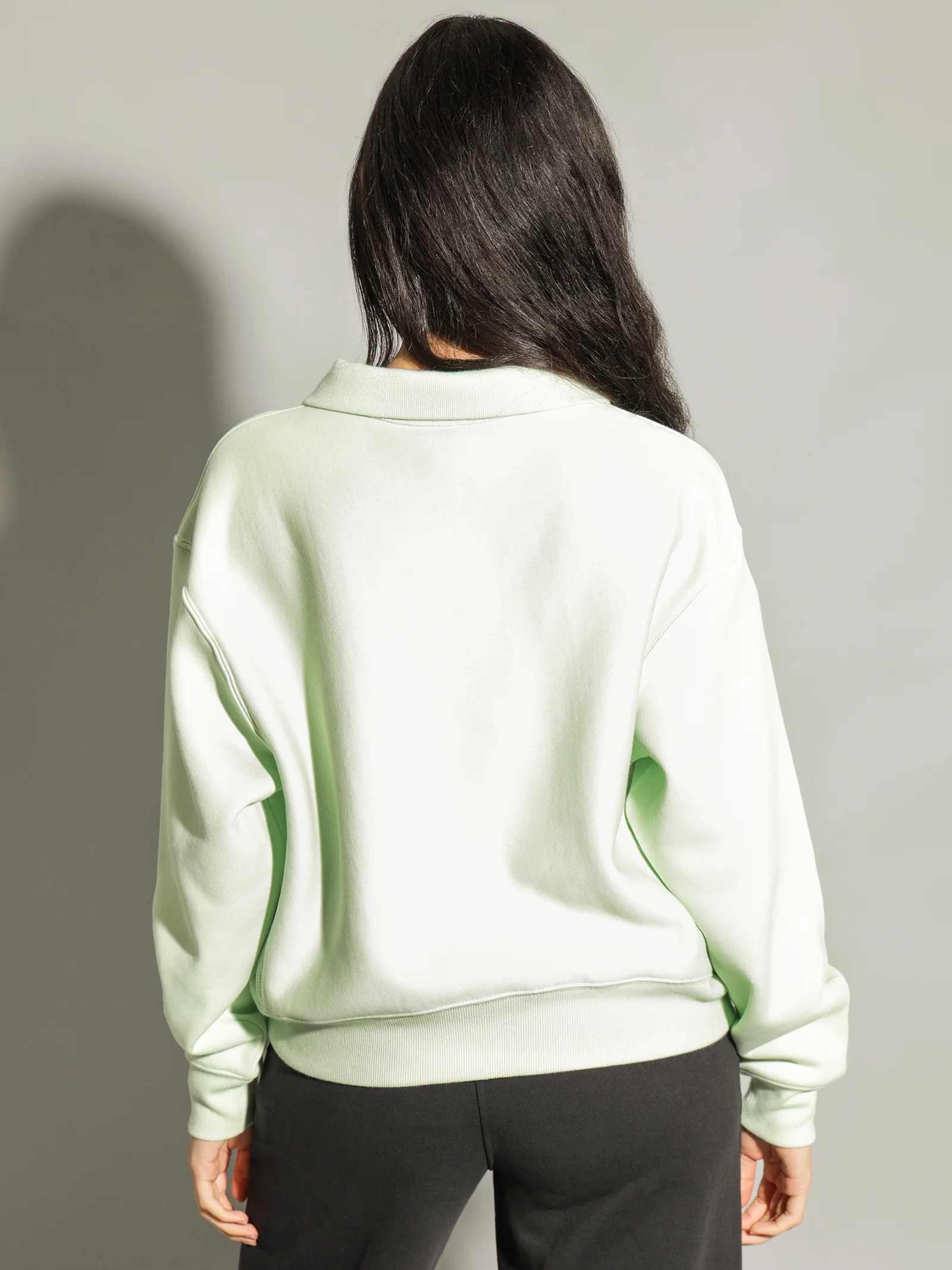 Reverse Weave Collared Crew - Image 6