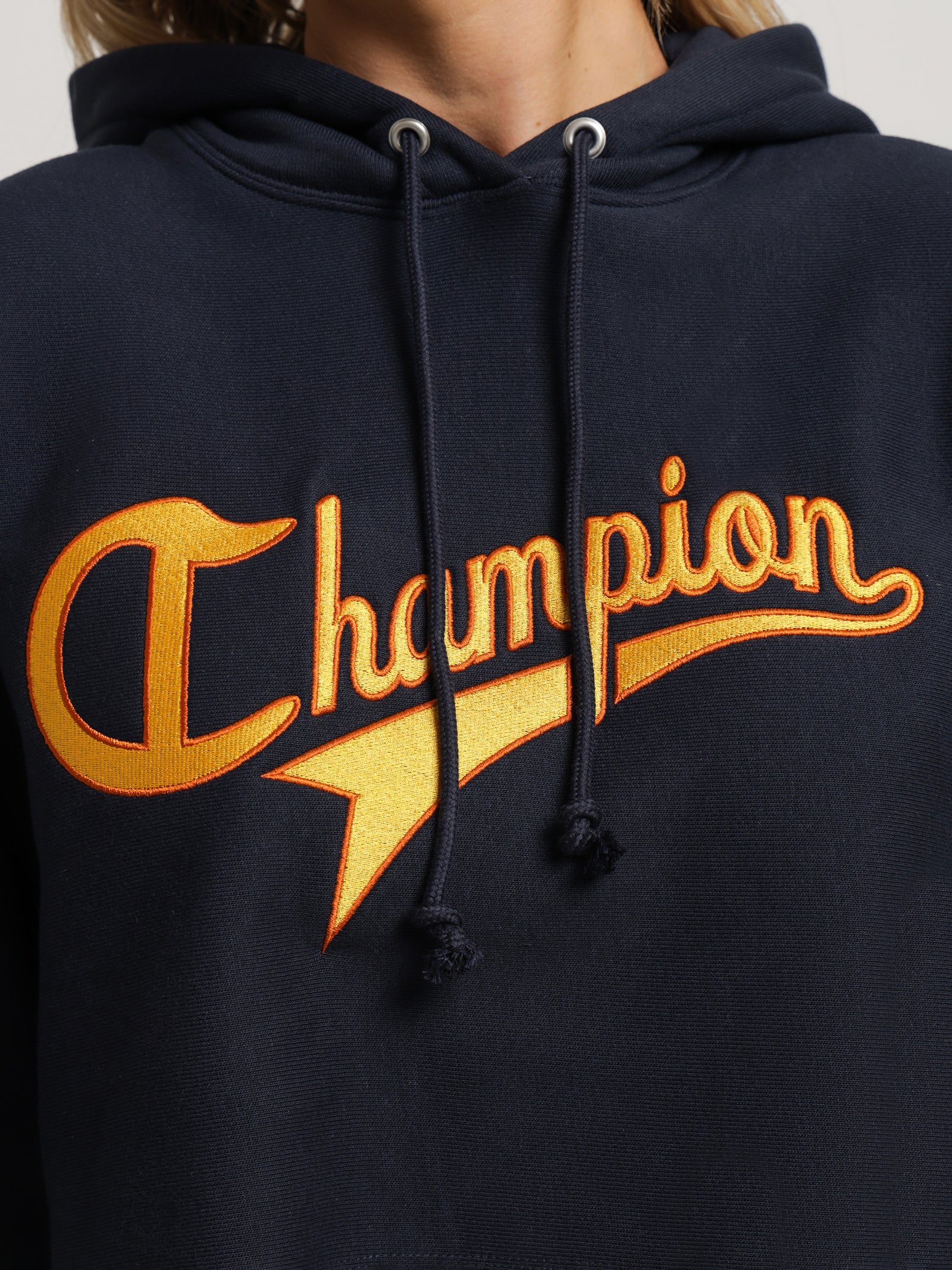 Reverse Weave Collegiate Cursive Script Hoodie - Image 3