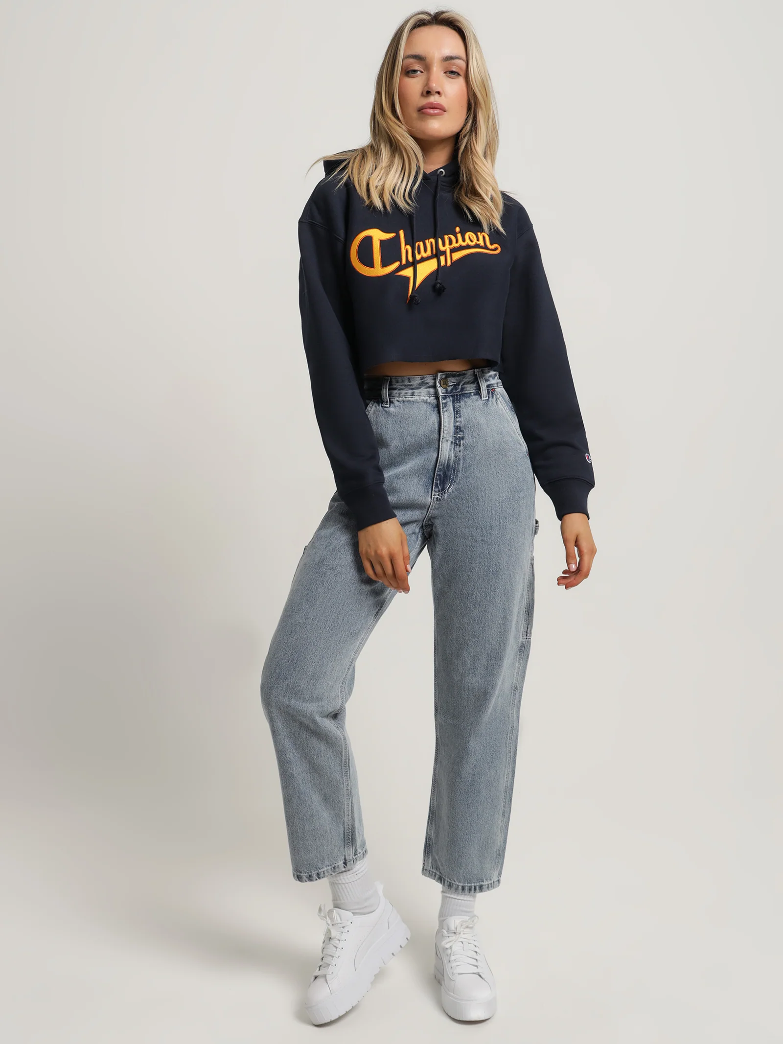 Reverse Weave Collegiate Cursive Script Hoodie - Image 4