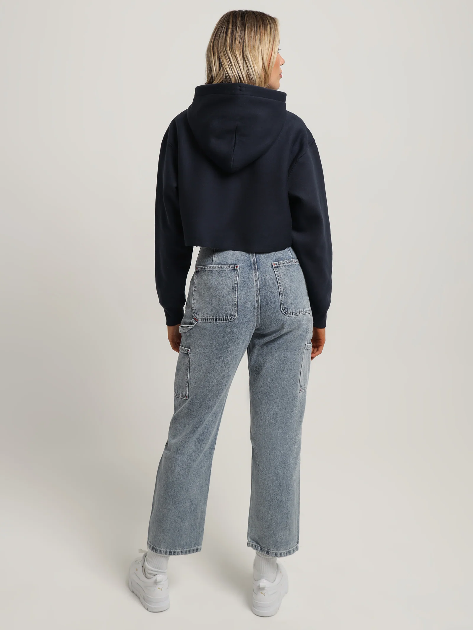 Reverse Weave Collegiate Cursive Script Hoodie - Image 5