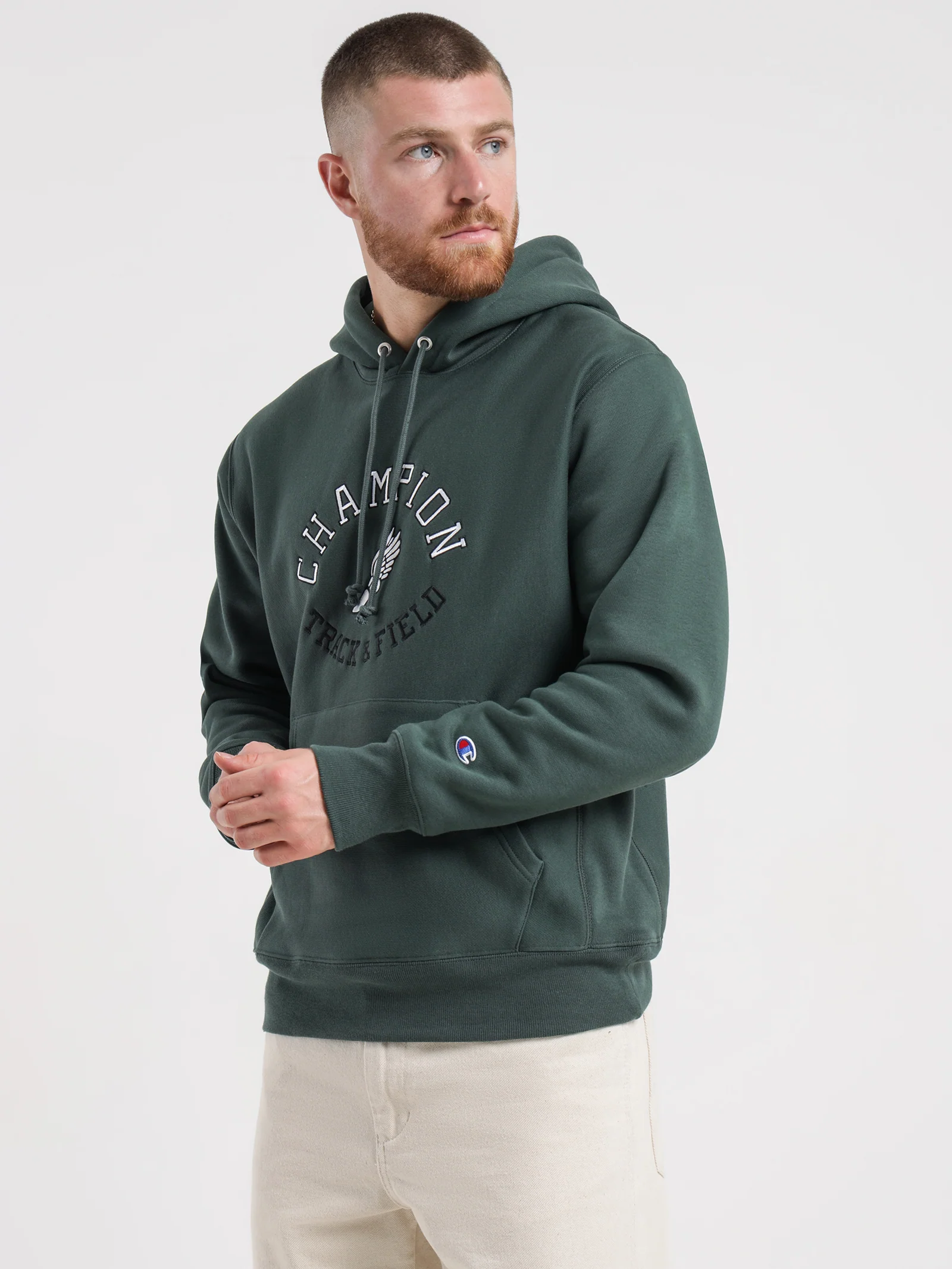 Reverse Weave Collegiate Hoodie - Image 2