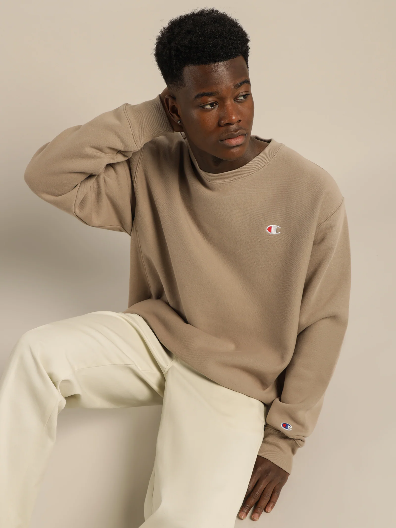 Reverse Weave Crew Jumper - Image 3