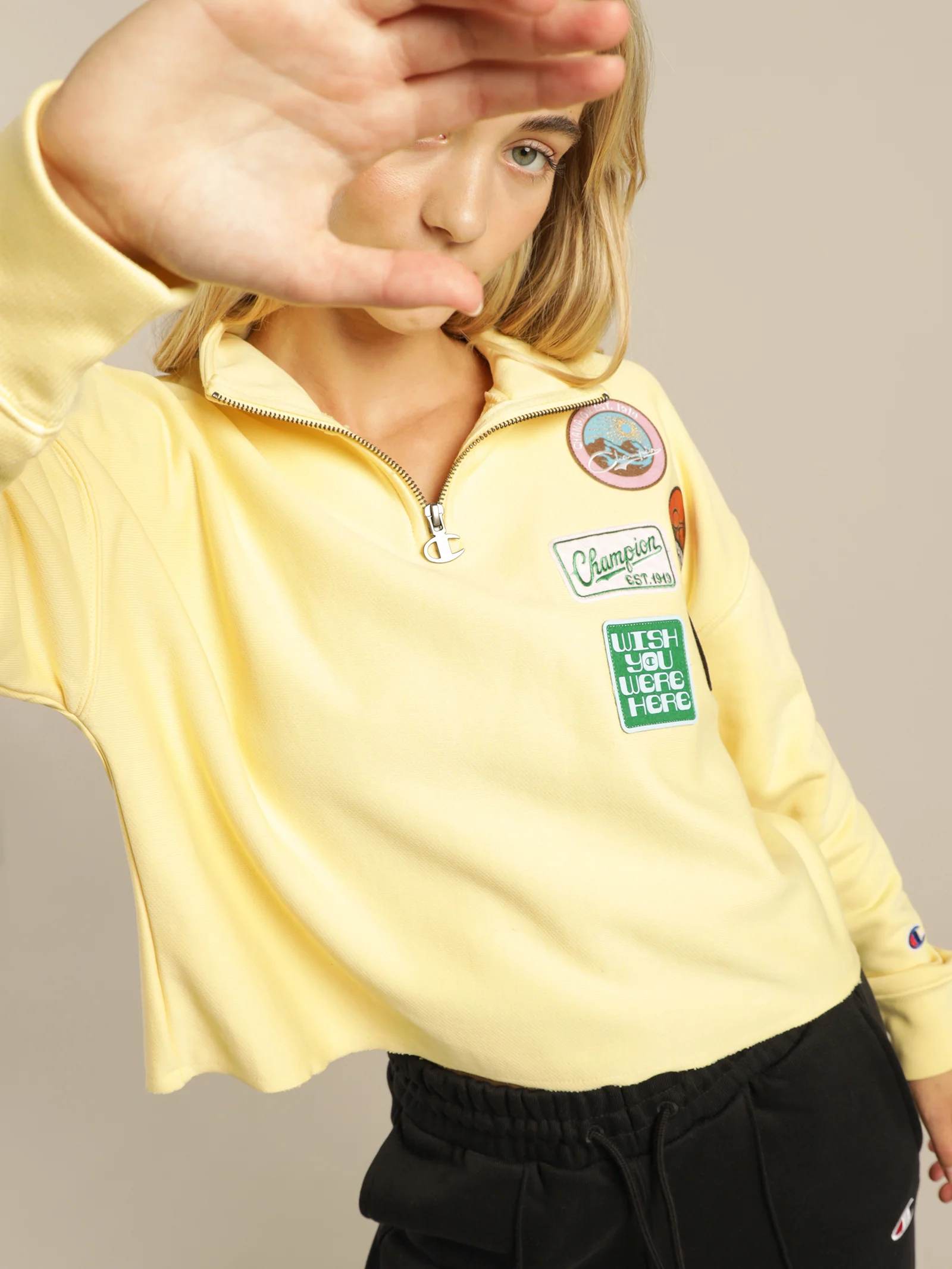 Reverse Weave Destination Quarter Zip Jumper - Image 3