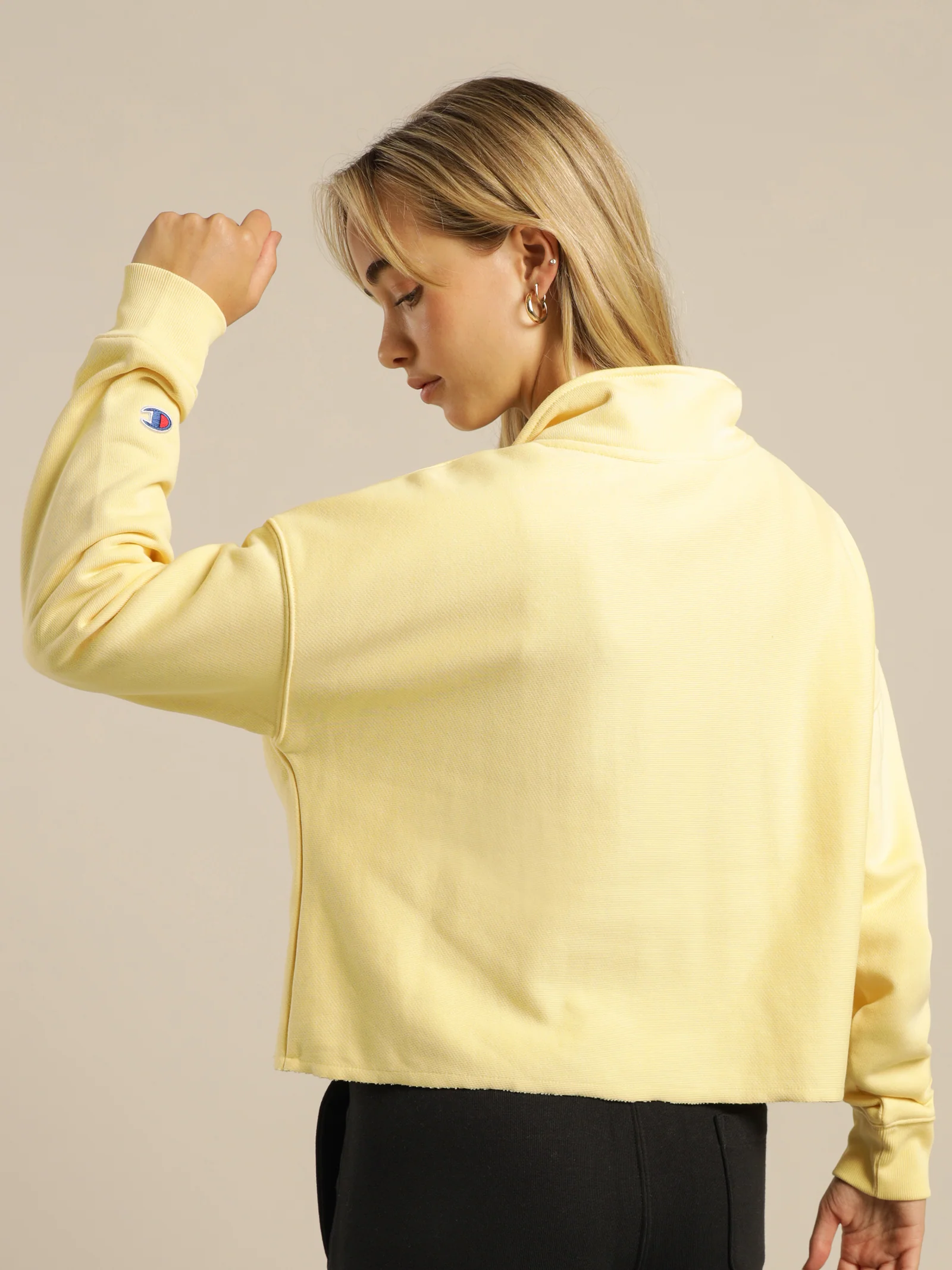 Reverse Weave Destination Quarter Zip Jumper - Image 6