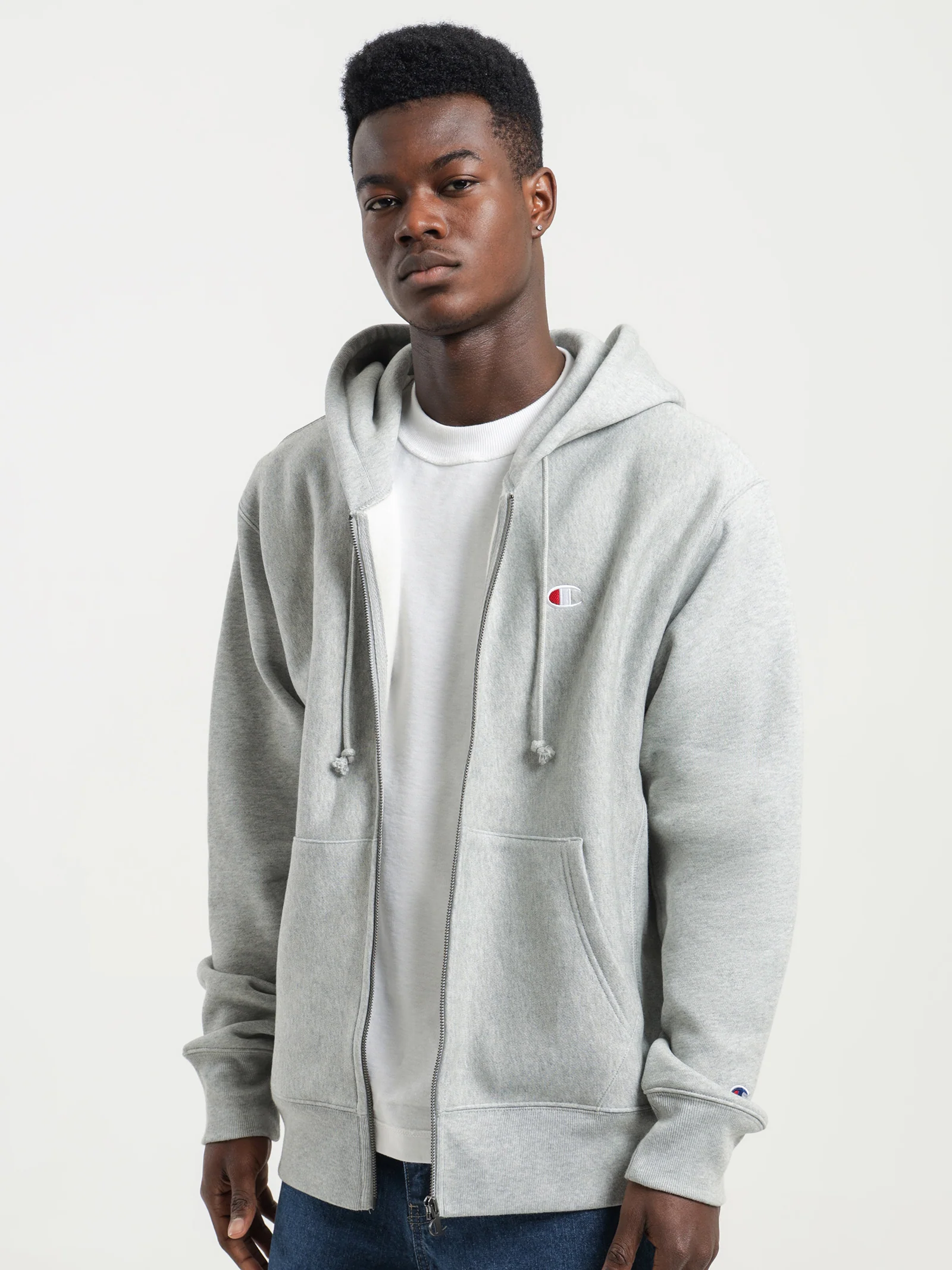 Reverse Weave Full Zip Hoodie - Image 3