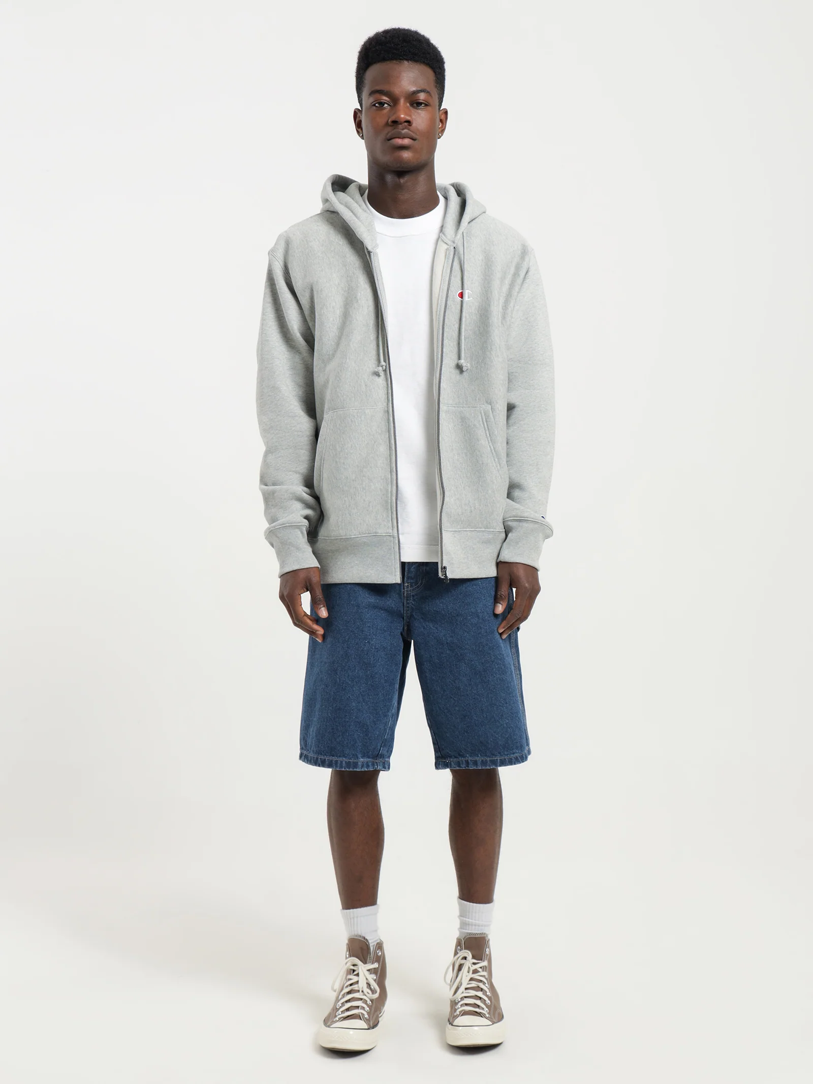 Reverse Weave Full Zip Hoodie - Image 4