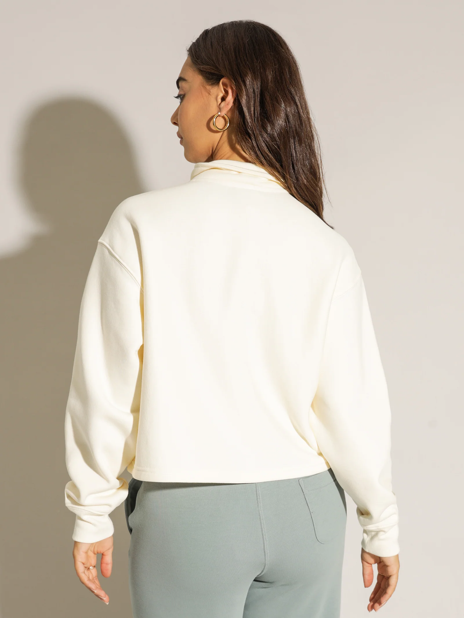 Reverse Weave Half-Zip Pullover - Image 5