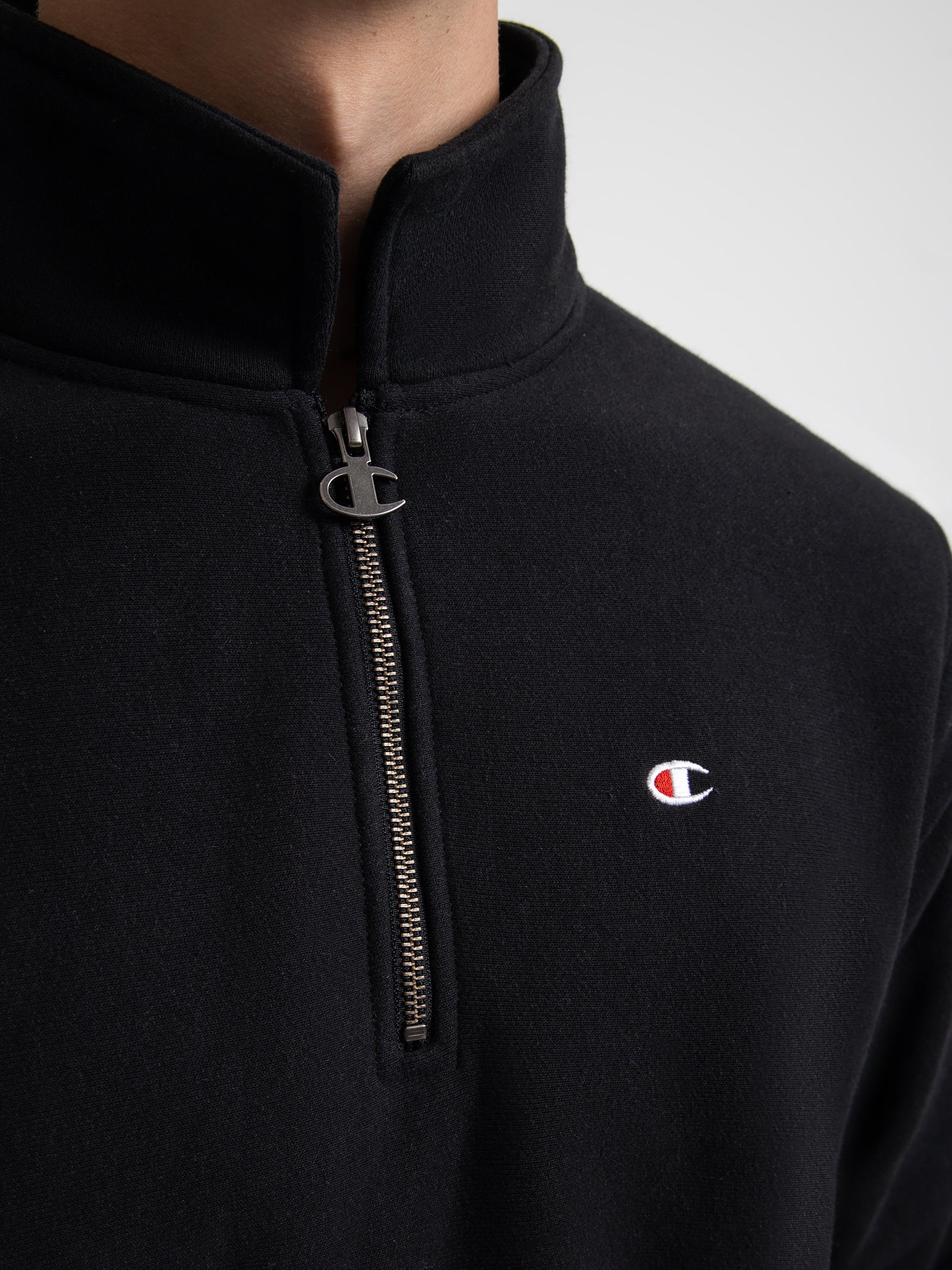 Reverse Weave Level Up Collared Quarter-Zip Crew - Image 3