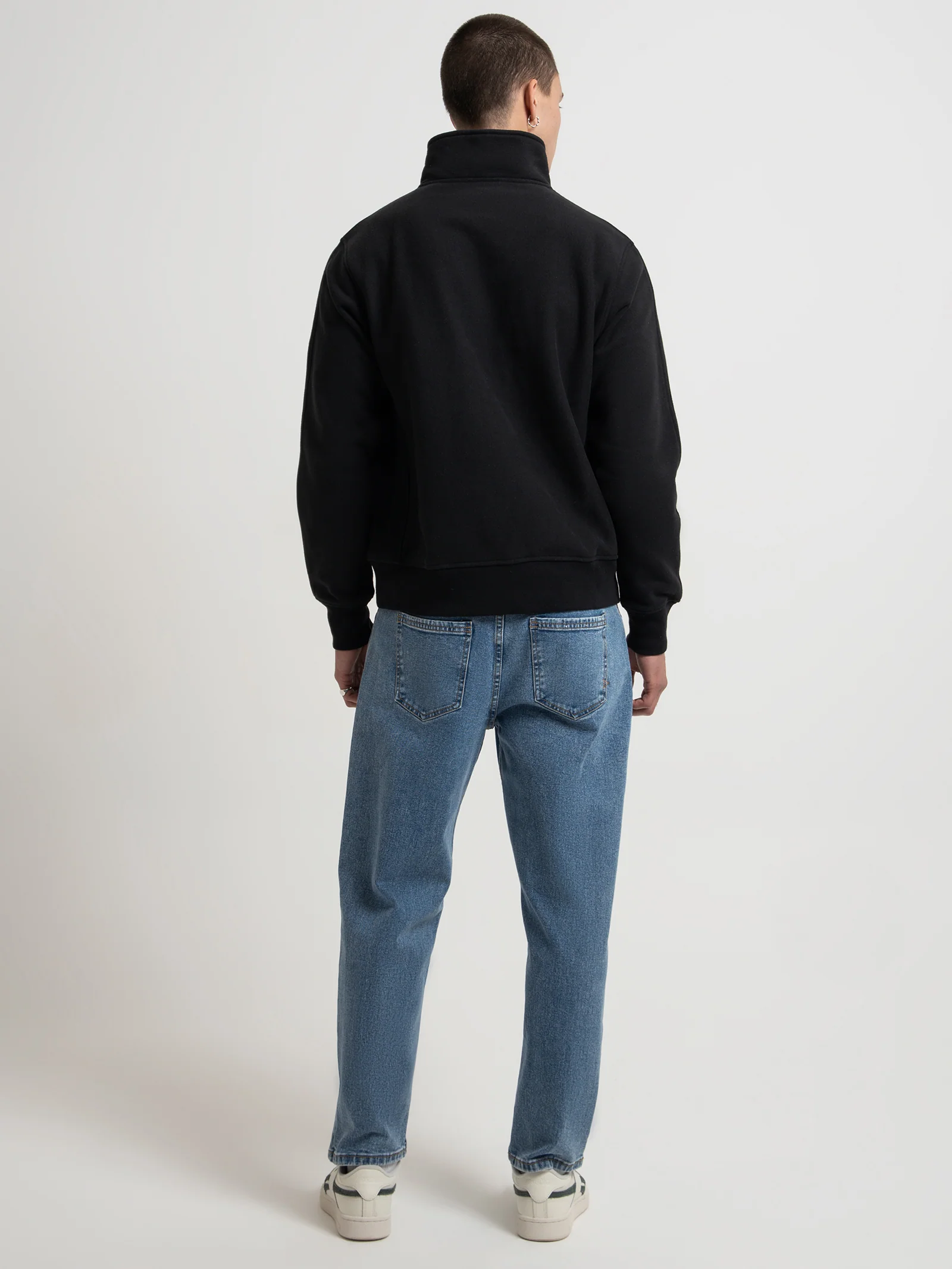 Reverse Weave Level Up Collared Quarter-Zip Crew - Image 5