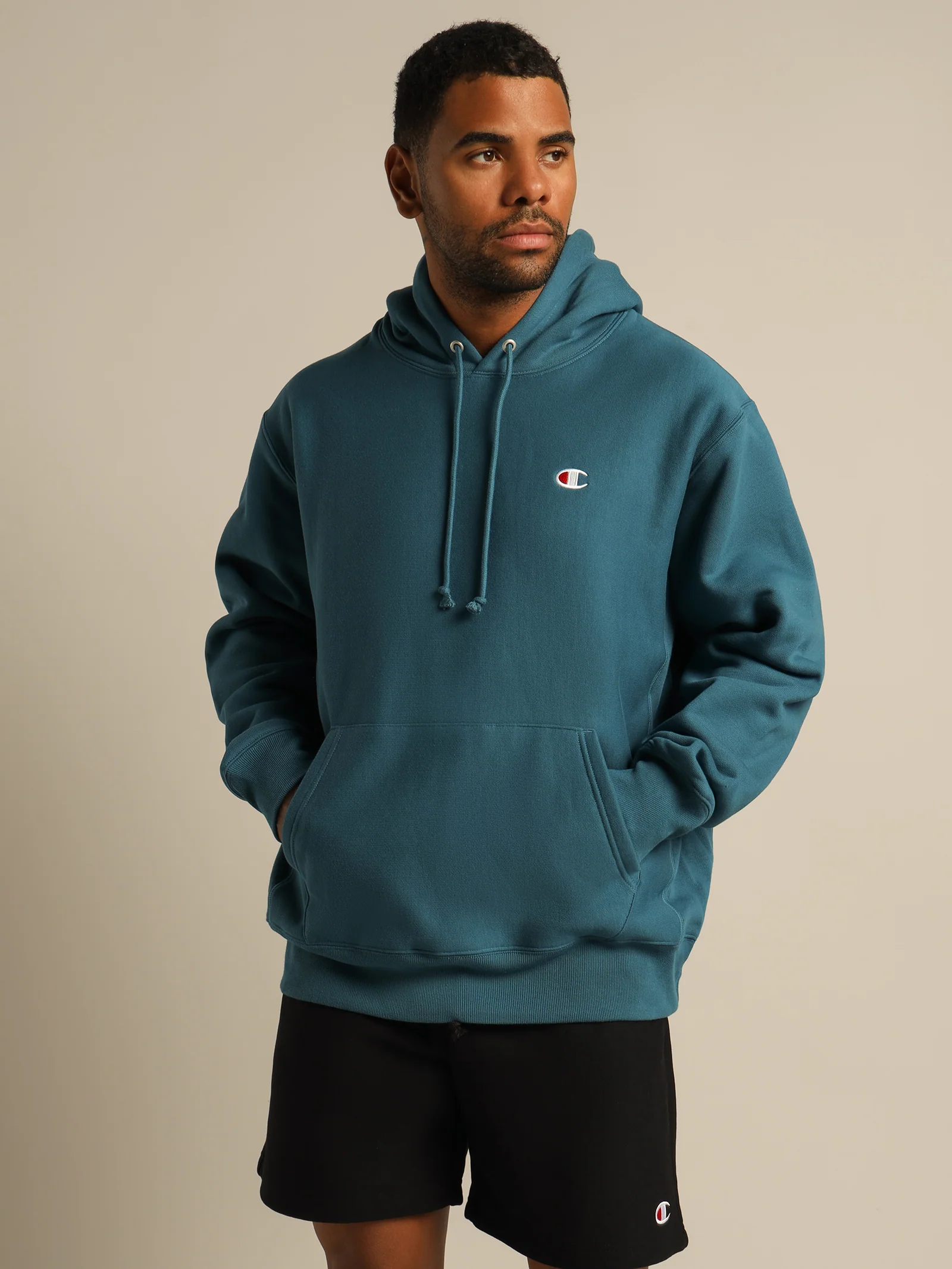 Reverse Weave Small C Hoodie - Image 2
