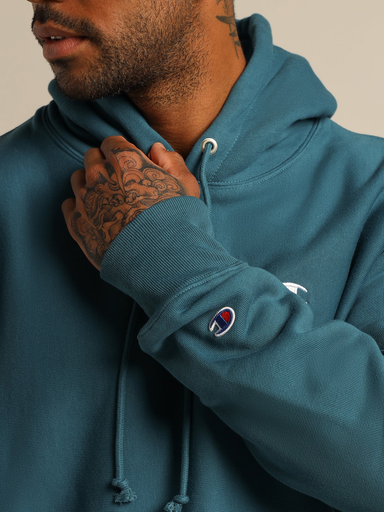 Reverse Weave Small C Hoodie - Image 3