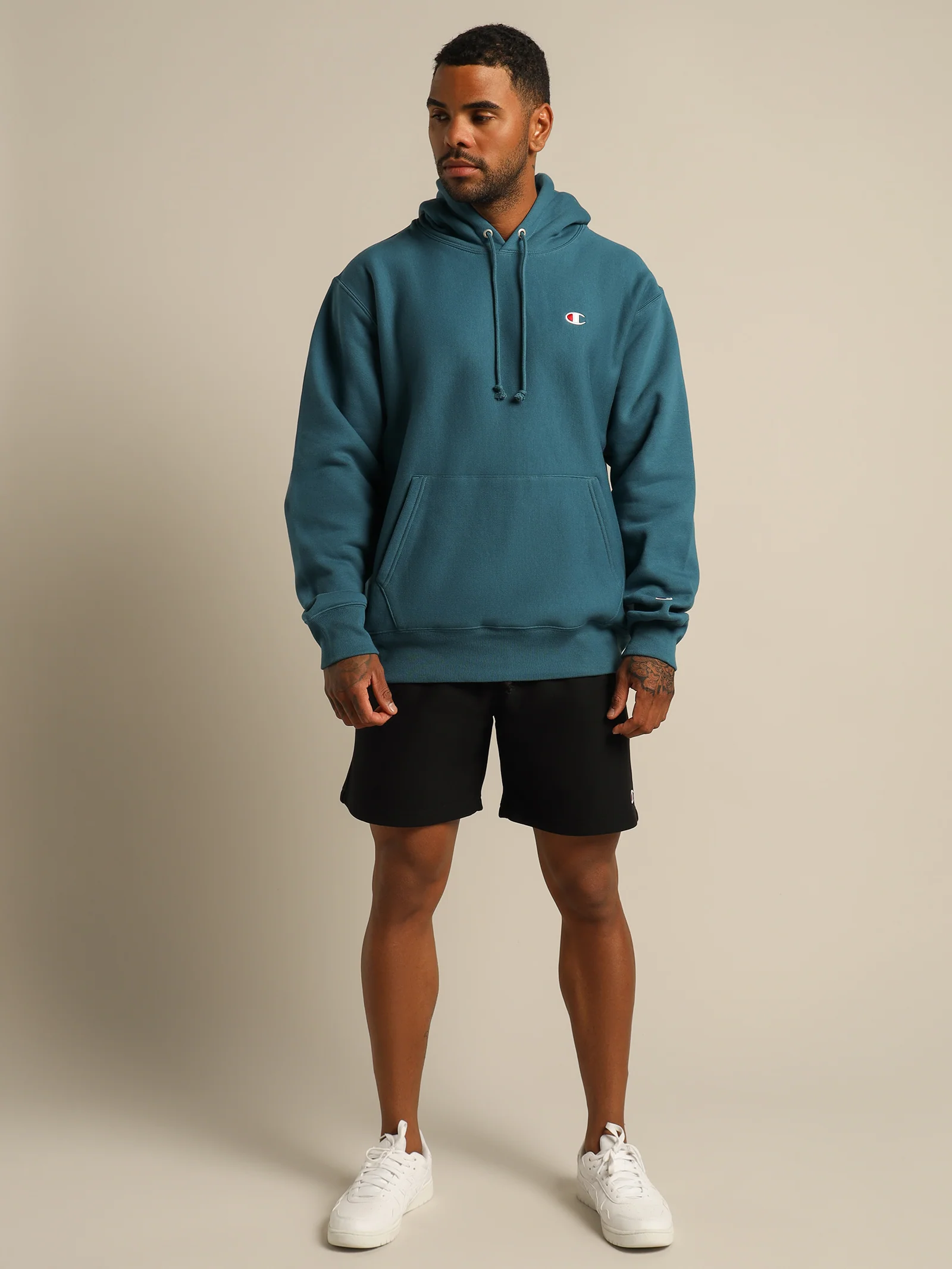 Reverse Weave Small C Hoodie - Image 5