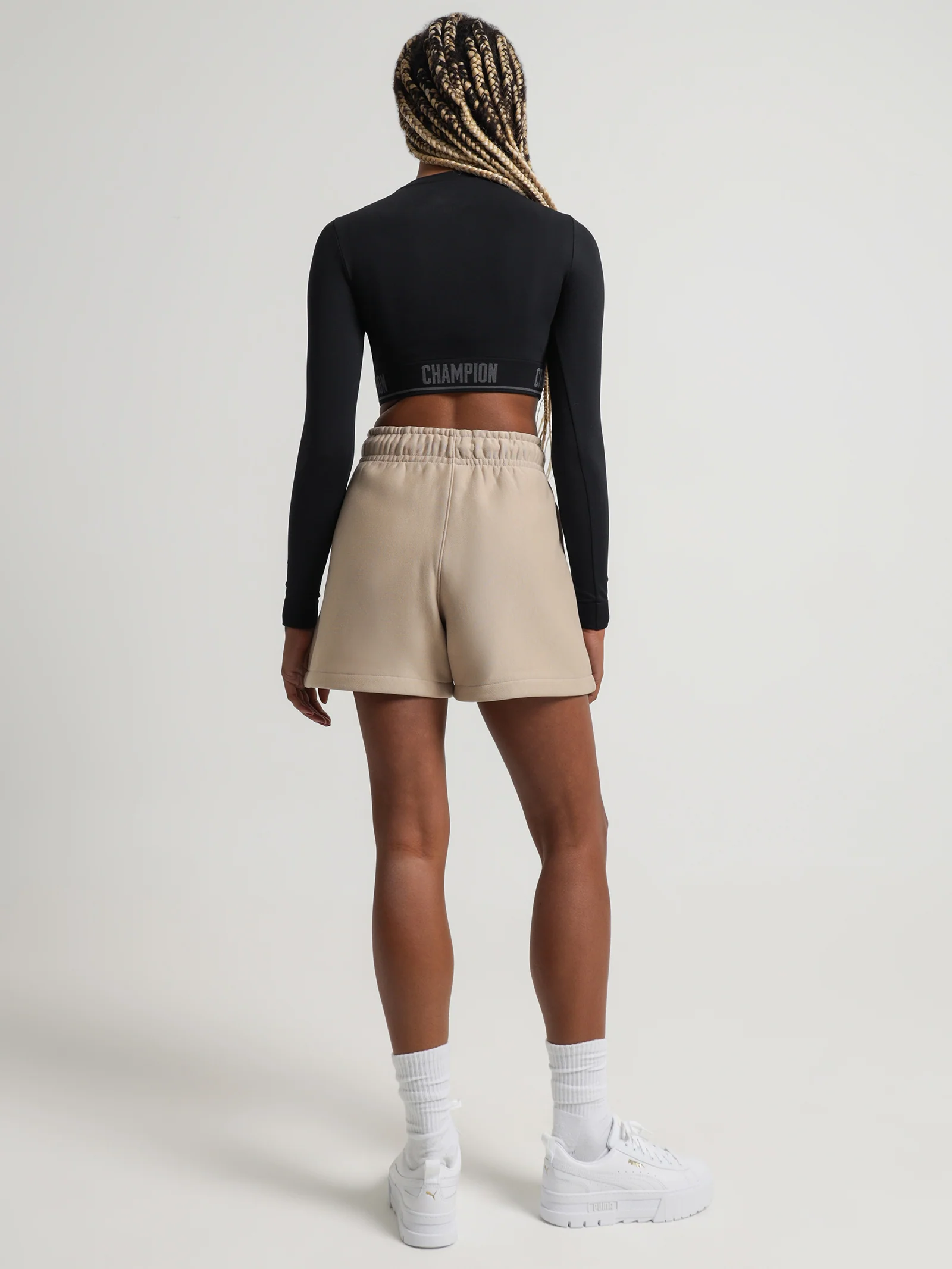 Reverse Weave Small C Relaxed Shorts - Image 5