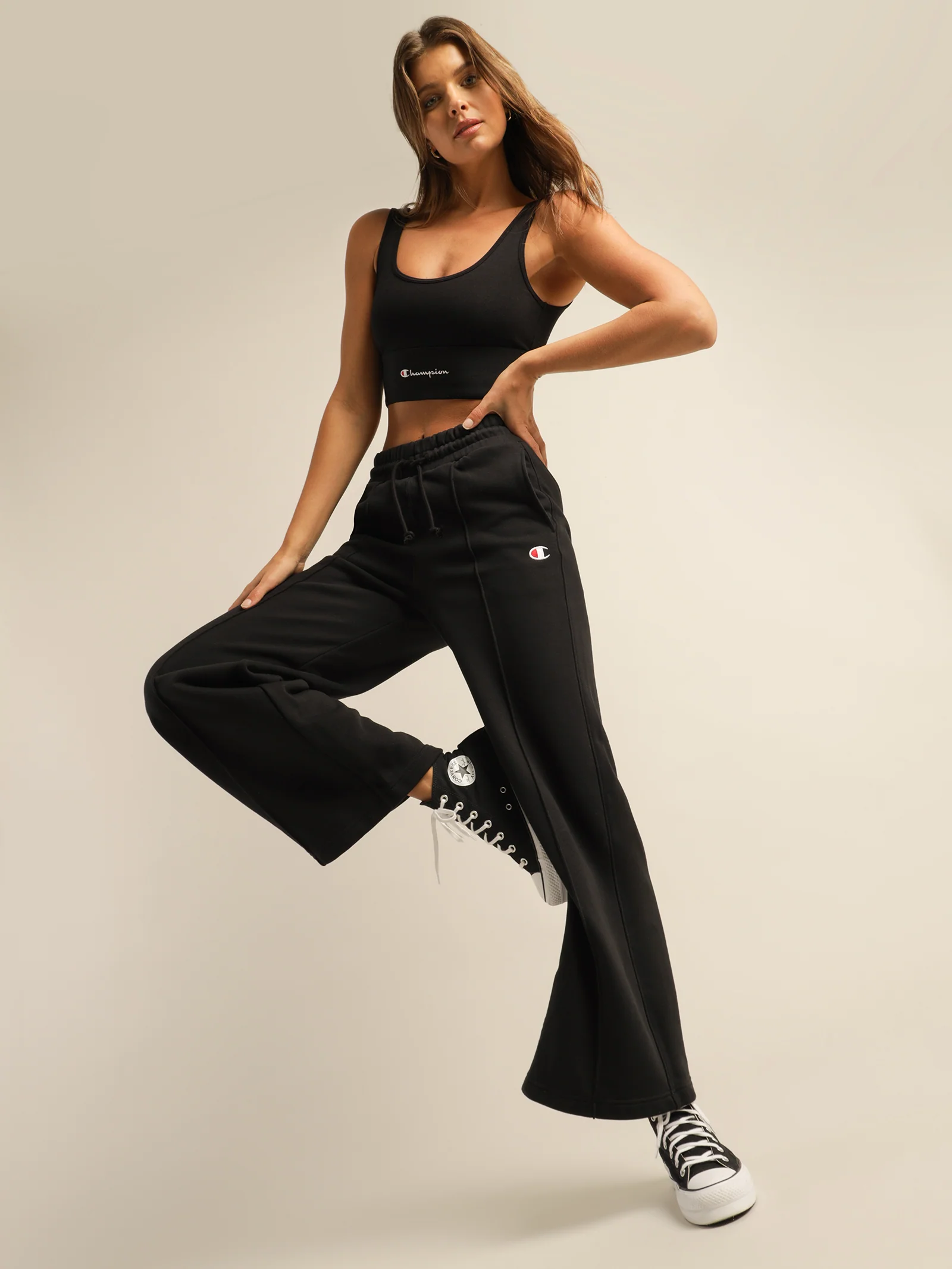 Reverse Weave Small C Wide Joggers - Image 5