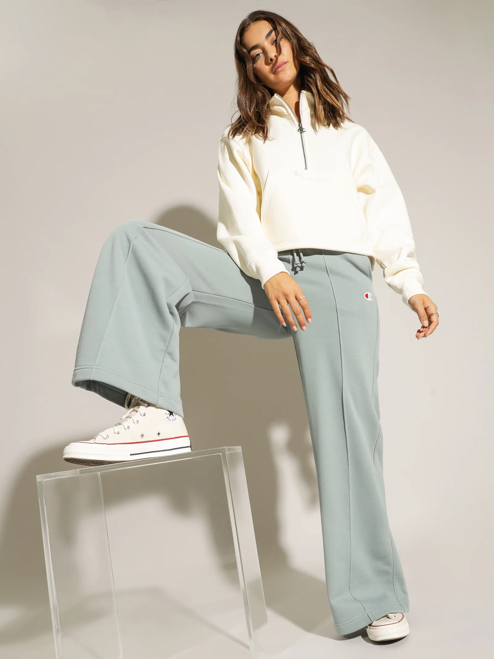 Reverse Weave SML C Wide Joggers - Image 2