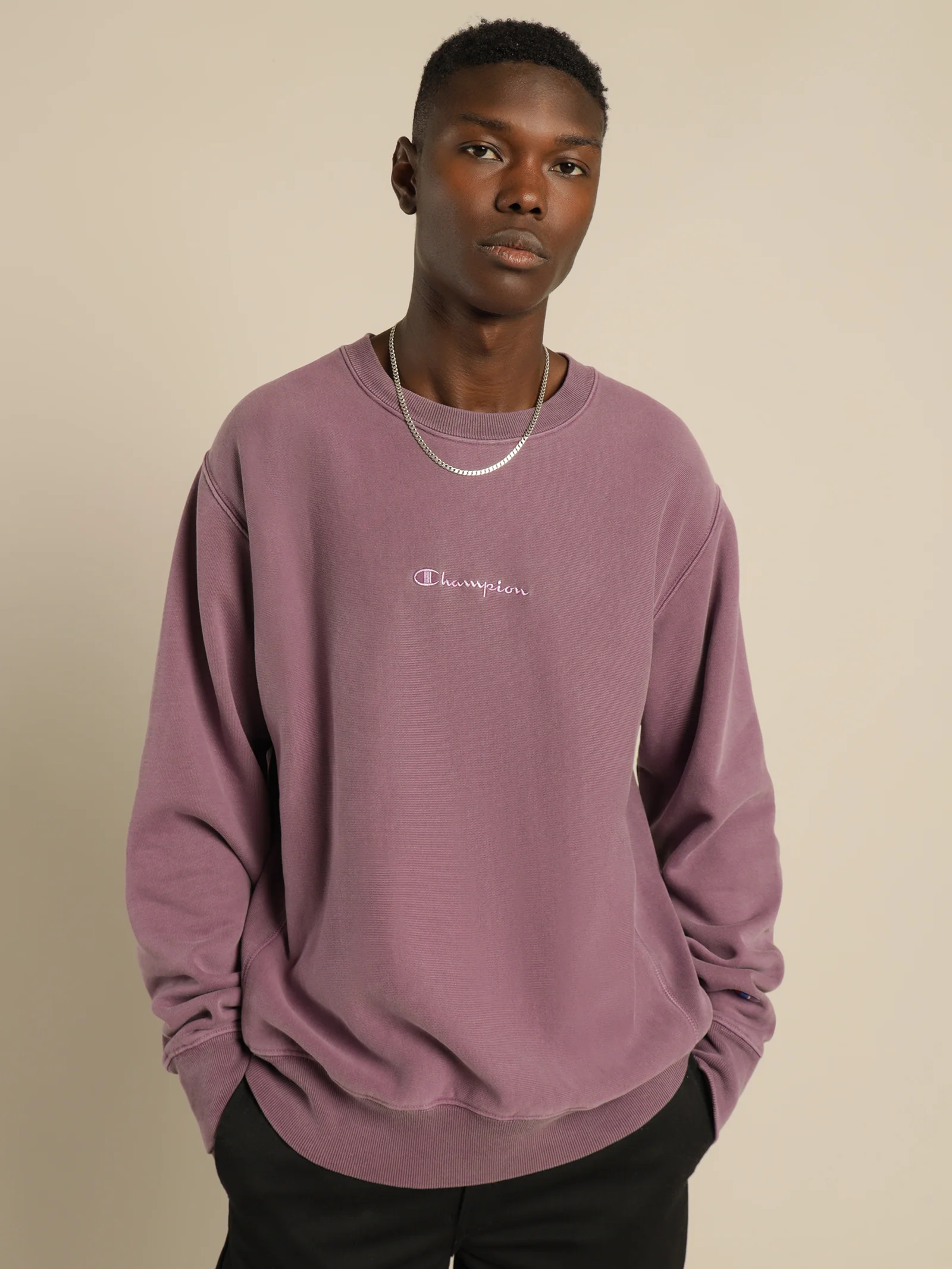 Reverse Weave Terry Garment Dye Crew - Image 5