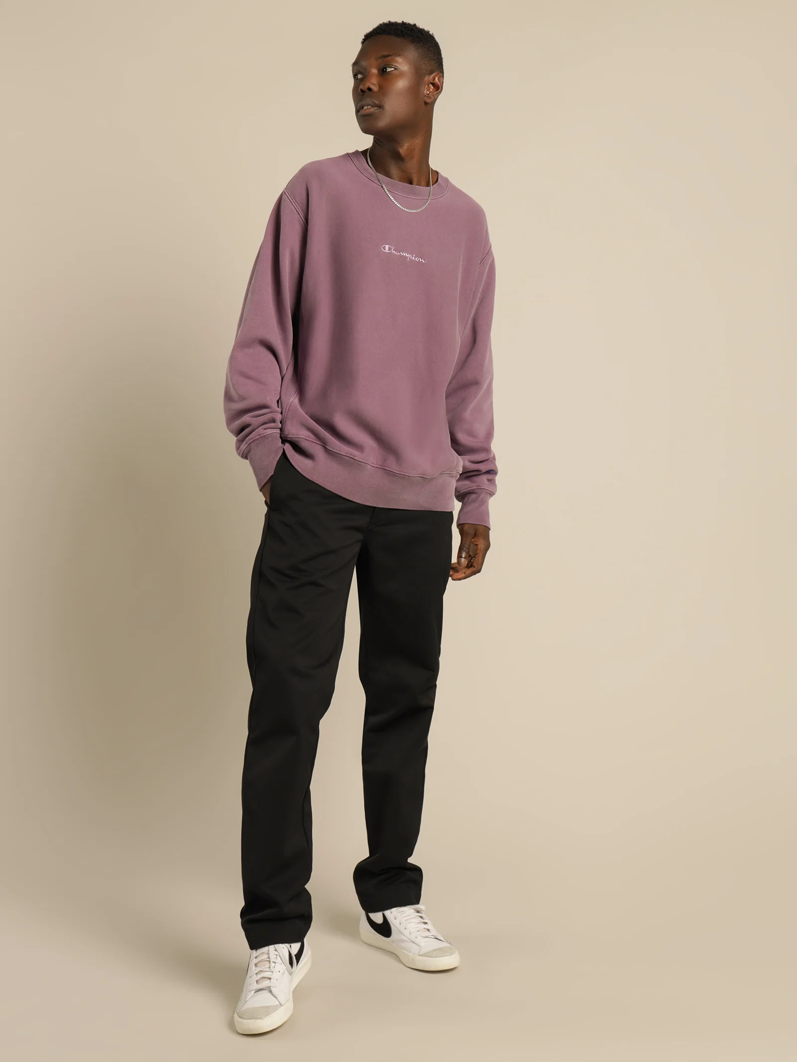 Reverse Weave Terry Garment Dye Crew - Image 6