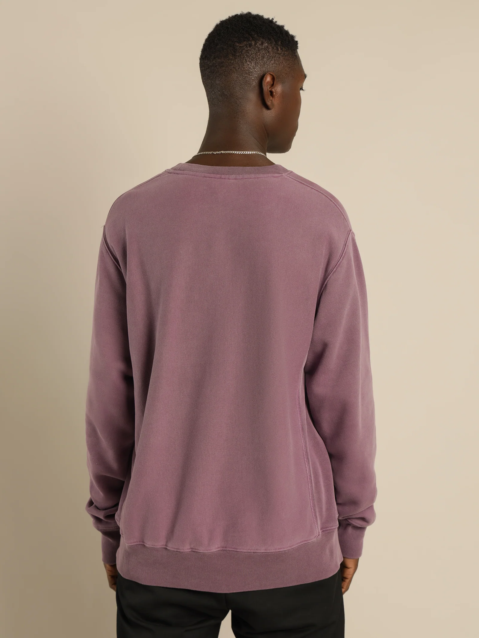 Reverse Weave Terry Garment Dye Crew - Image 7