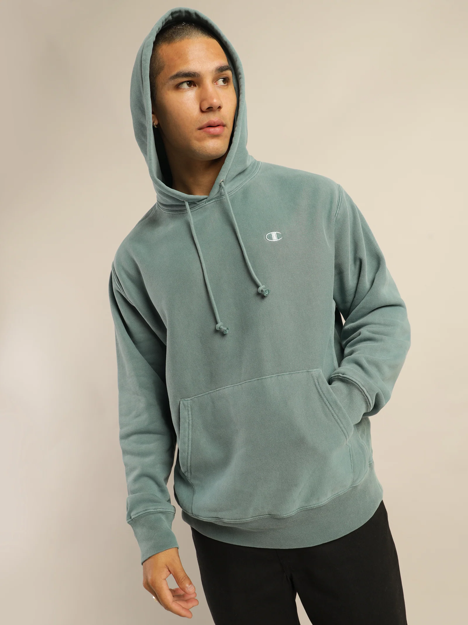 Reverse Weave Terry Garment Dye Hood - Image 8