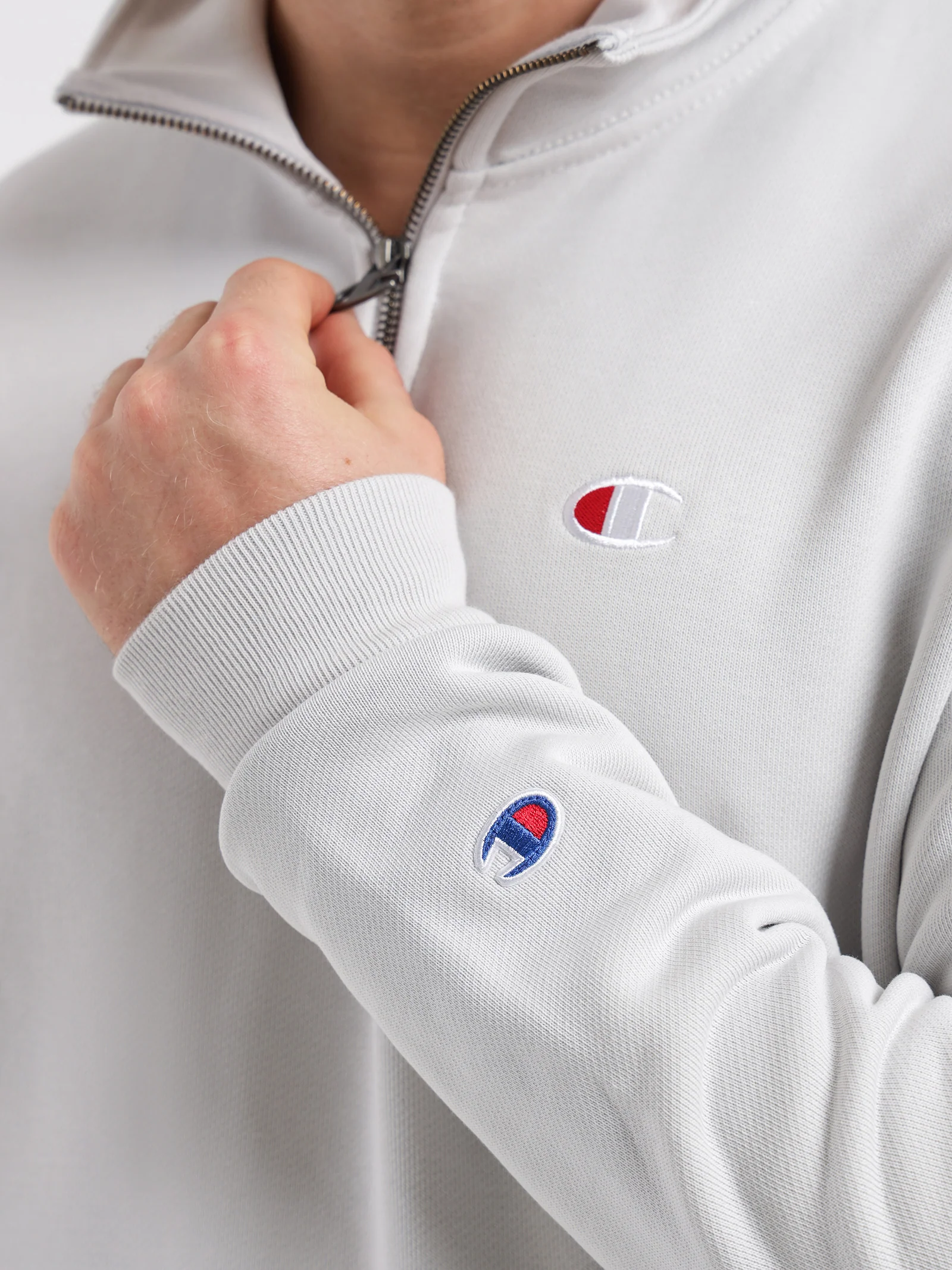 Reverse Weave Terry Quarter Zip Pullover - Image 4