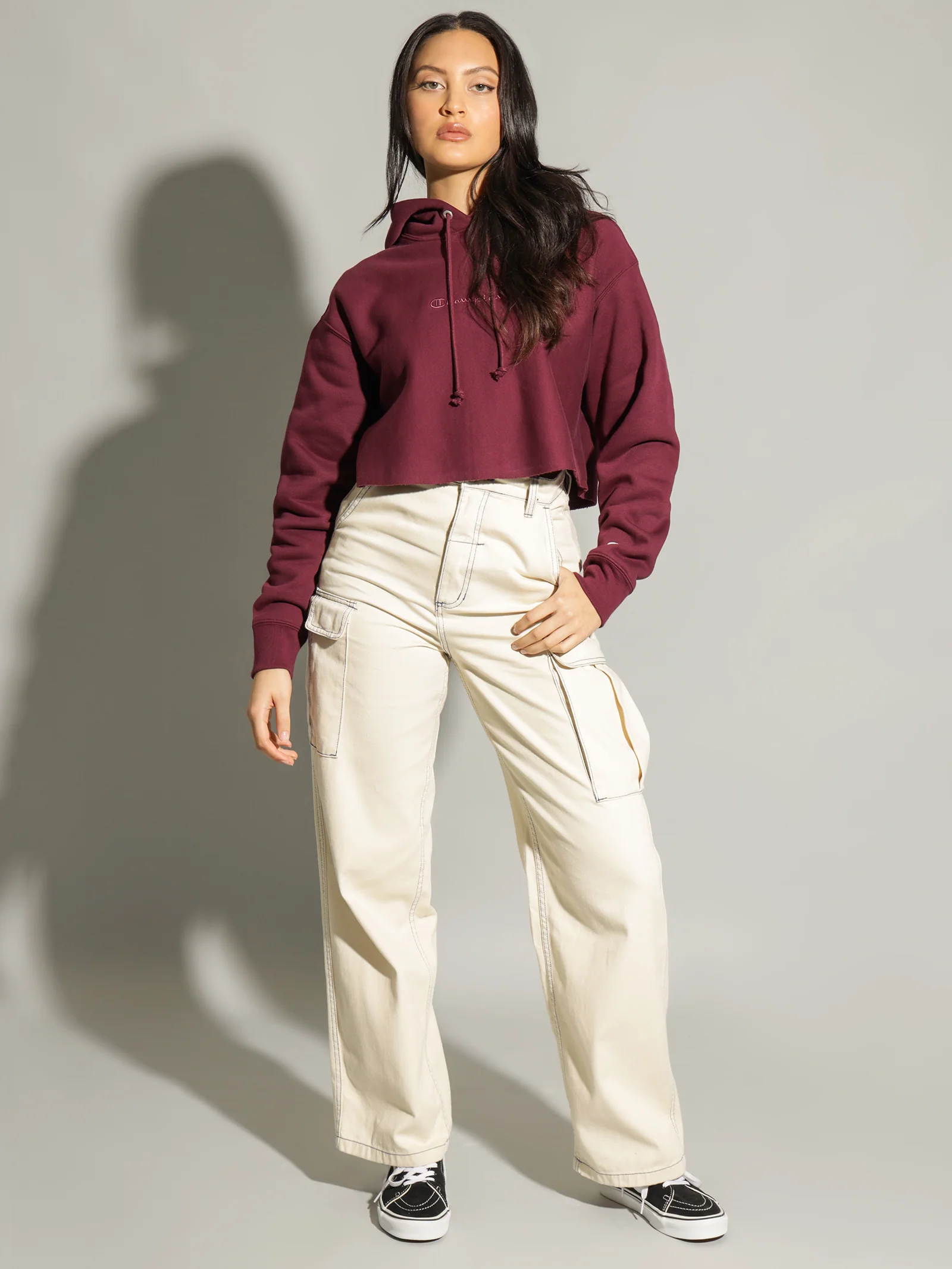 Reverse Weave Tonal Crop Hood - Image 4