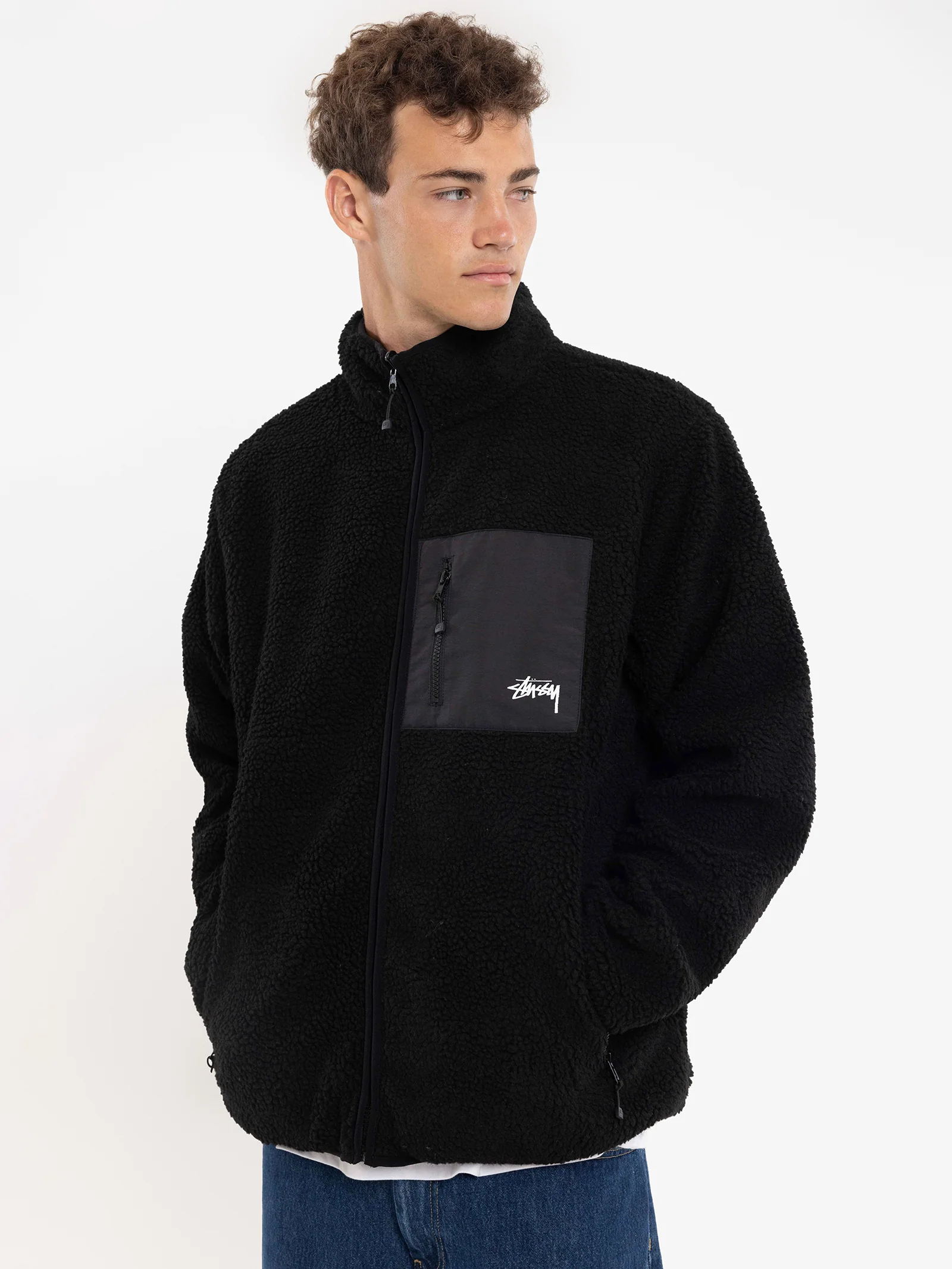 Reversible Stock Sherpa Jacket - Image 3