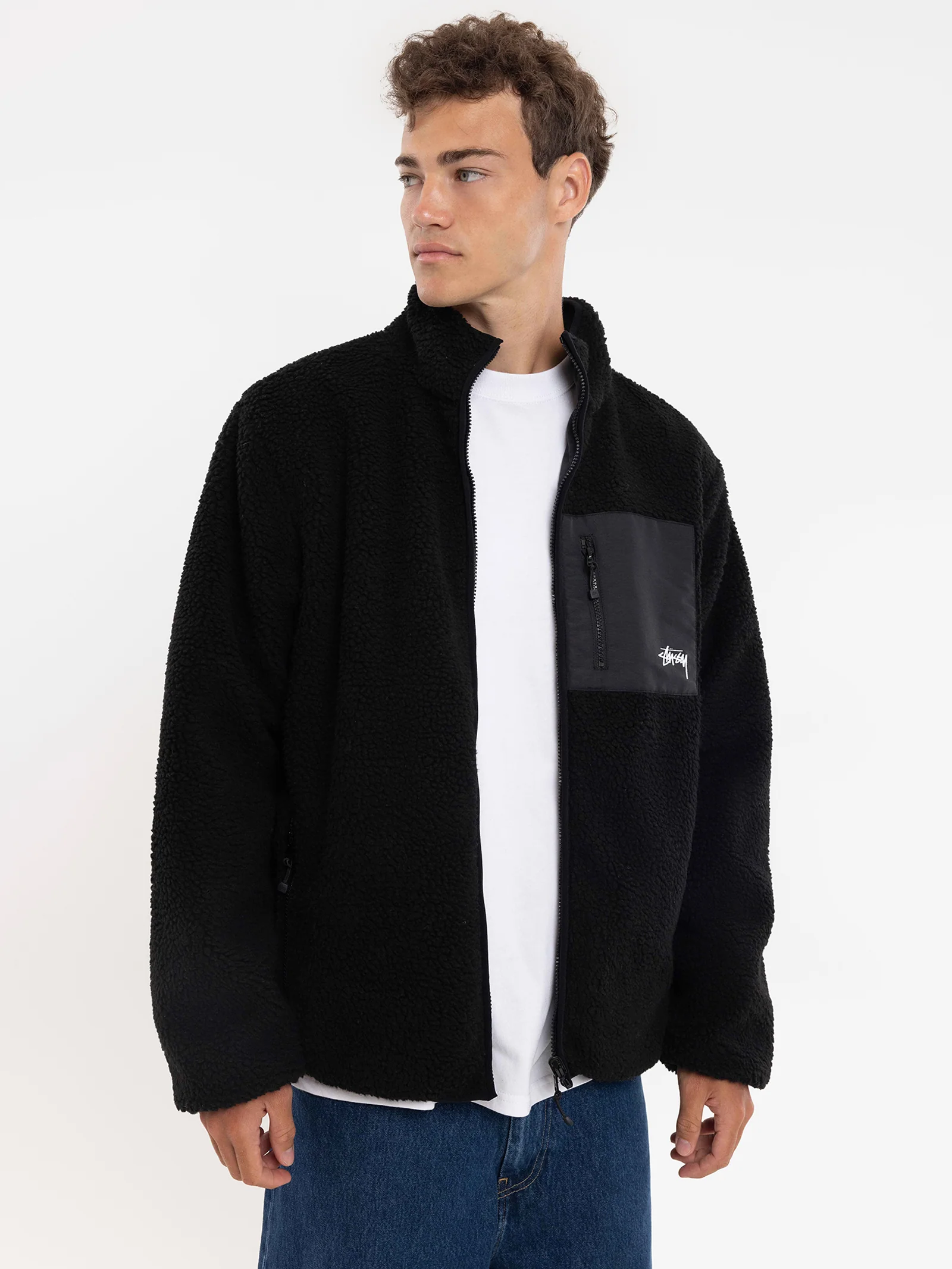 Reversible Stock Sherpa Jacket - Image 7