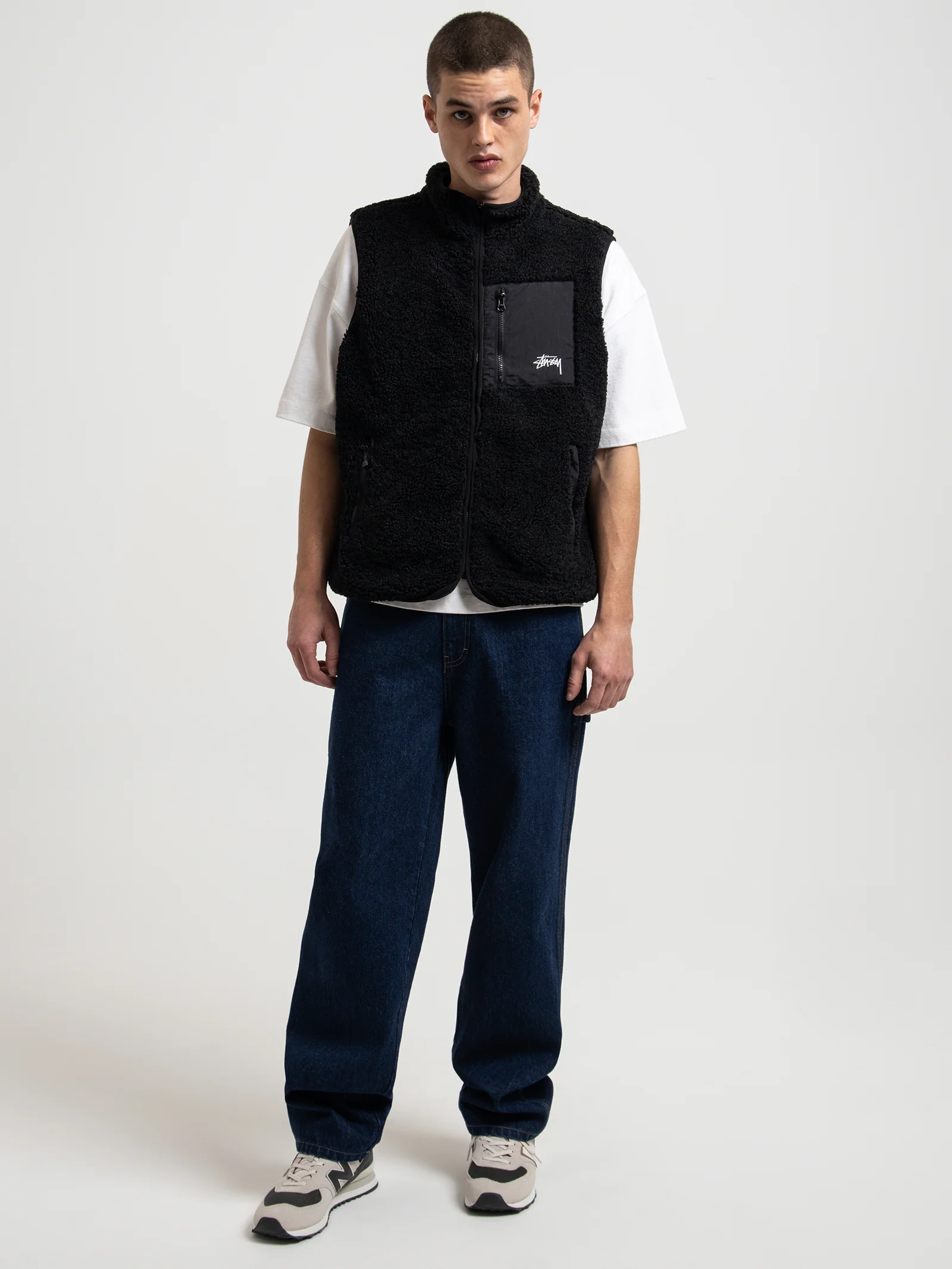 Reversible Stock Sherpa Vest - Image 2