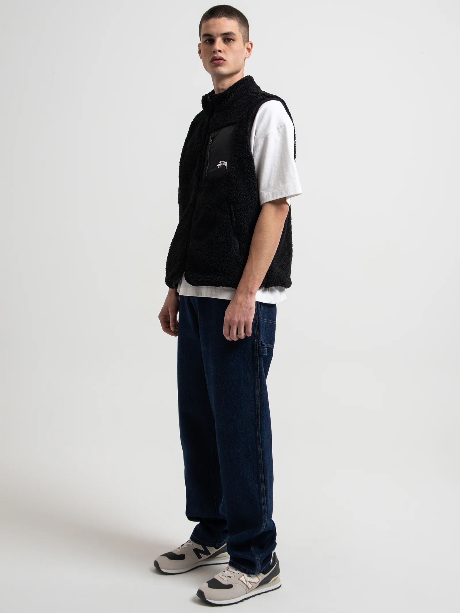 Reversible Stock Sherpa Vest - Image 4