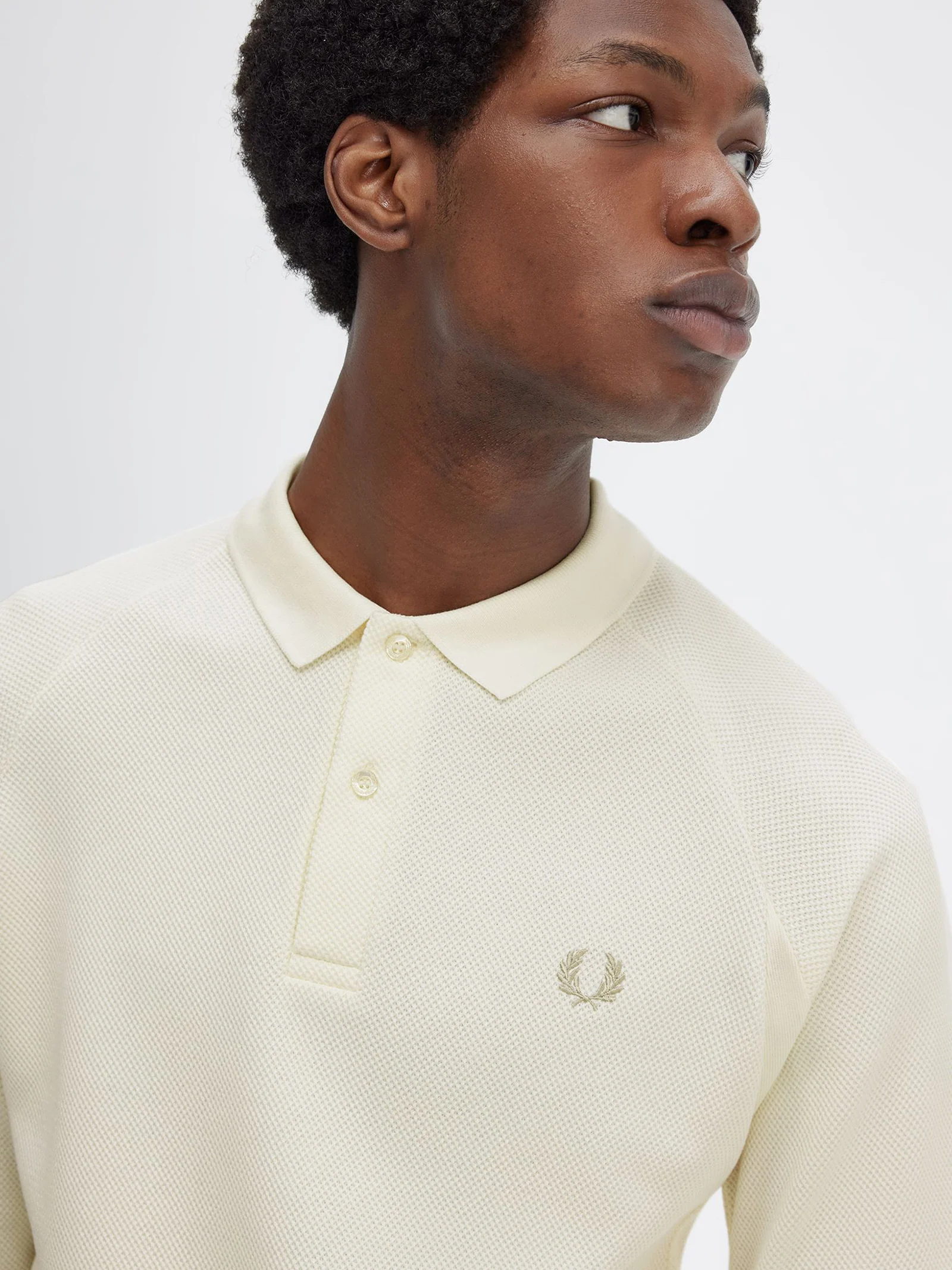 Rib Detail Polo Shirt - Image 2
