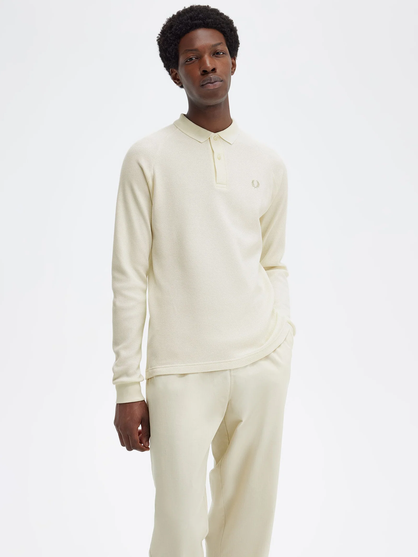Rib Detail Polo Shirt - Image 3