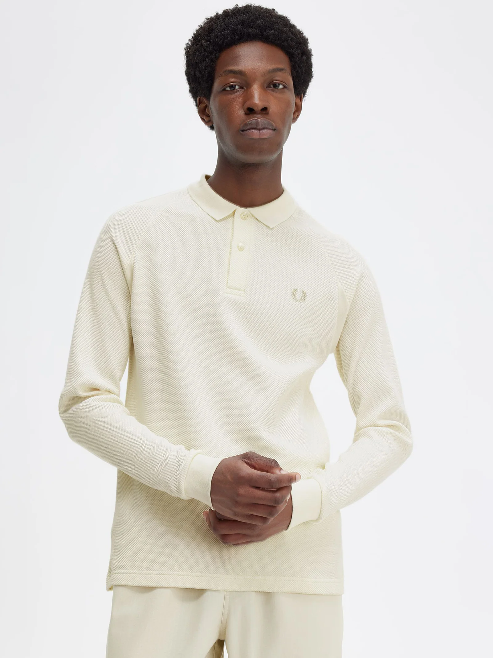 Rib Detail Polo Shirt - Image 5