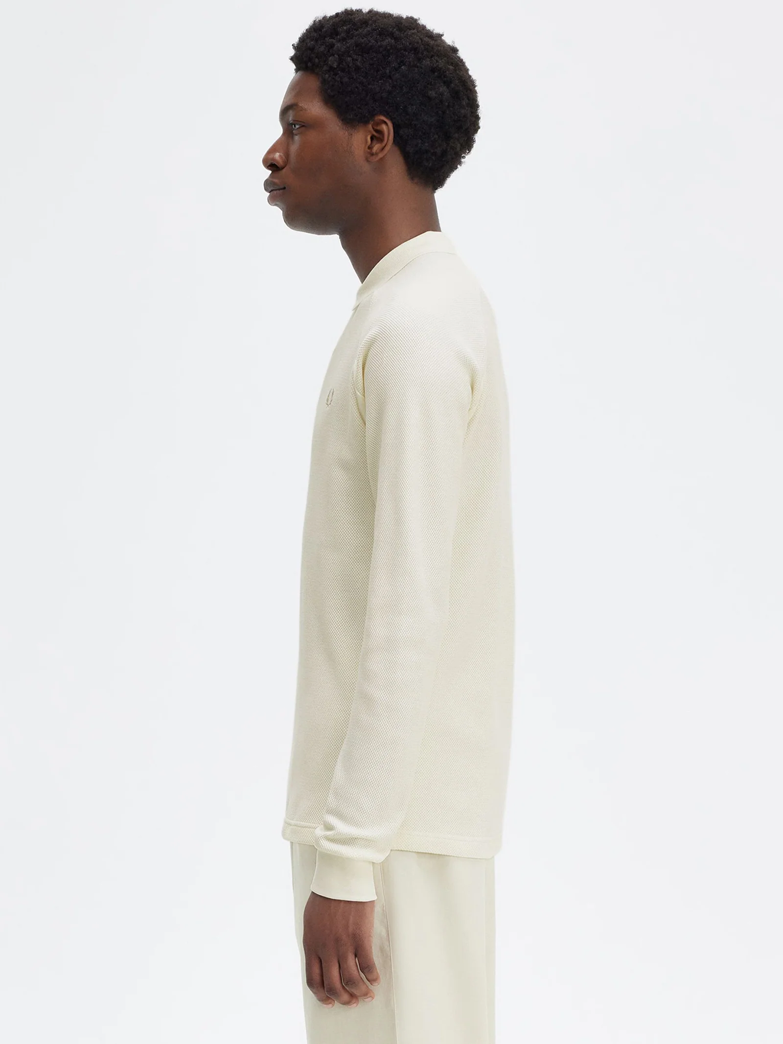 Rib Detail Polo Shirt - Image 6