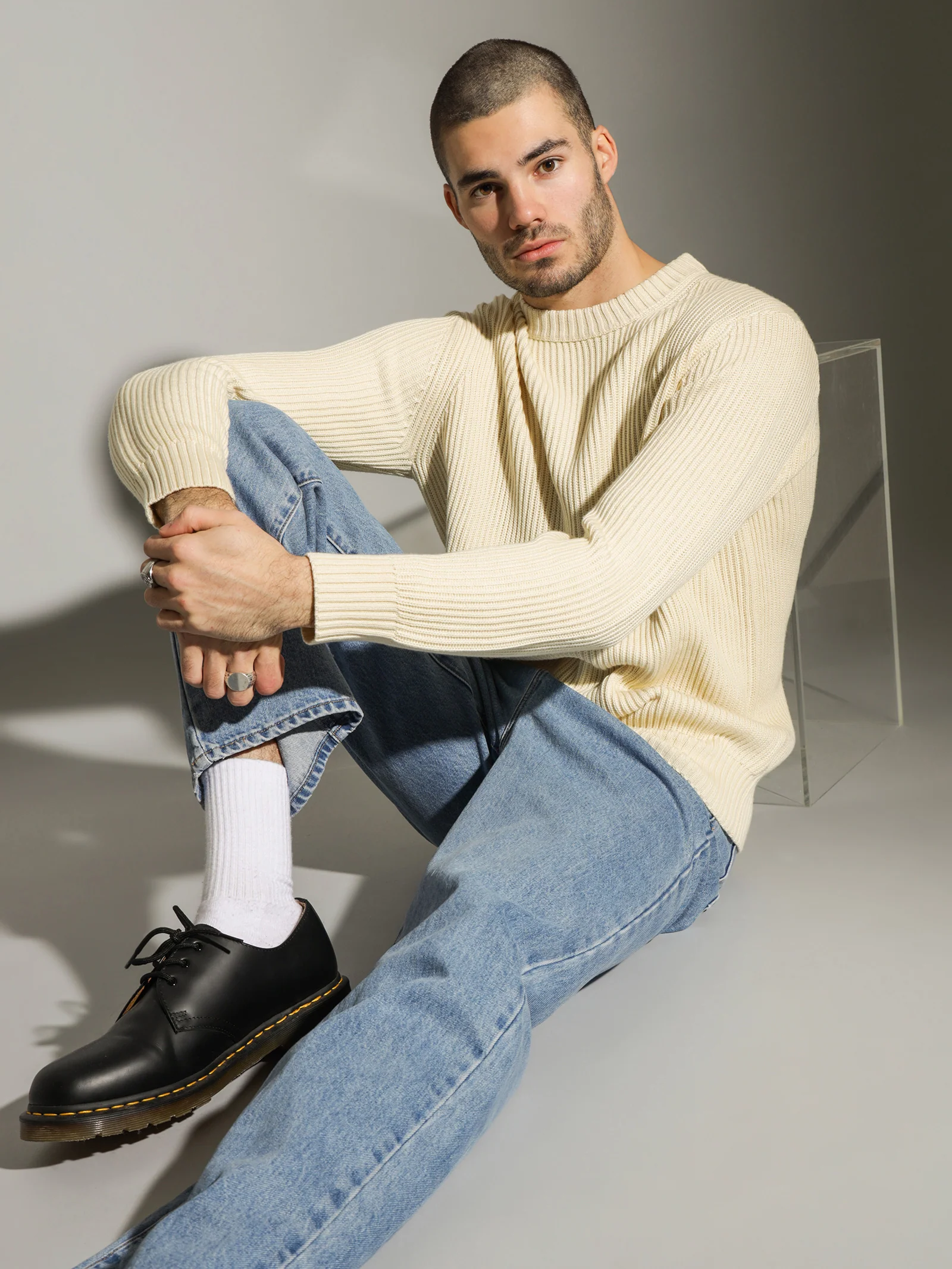 Rib Knit Crew - Image 2
