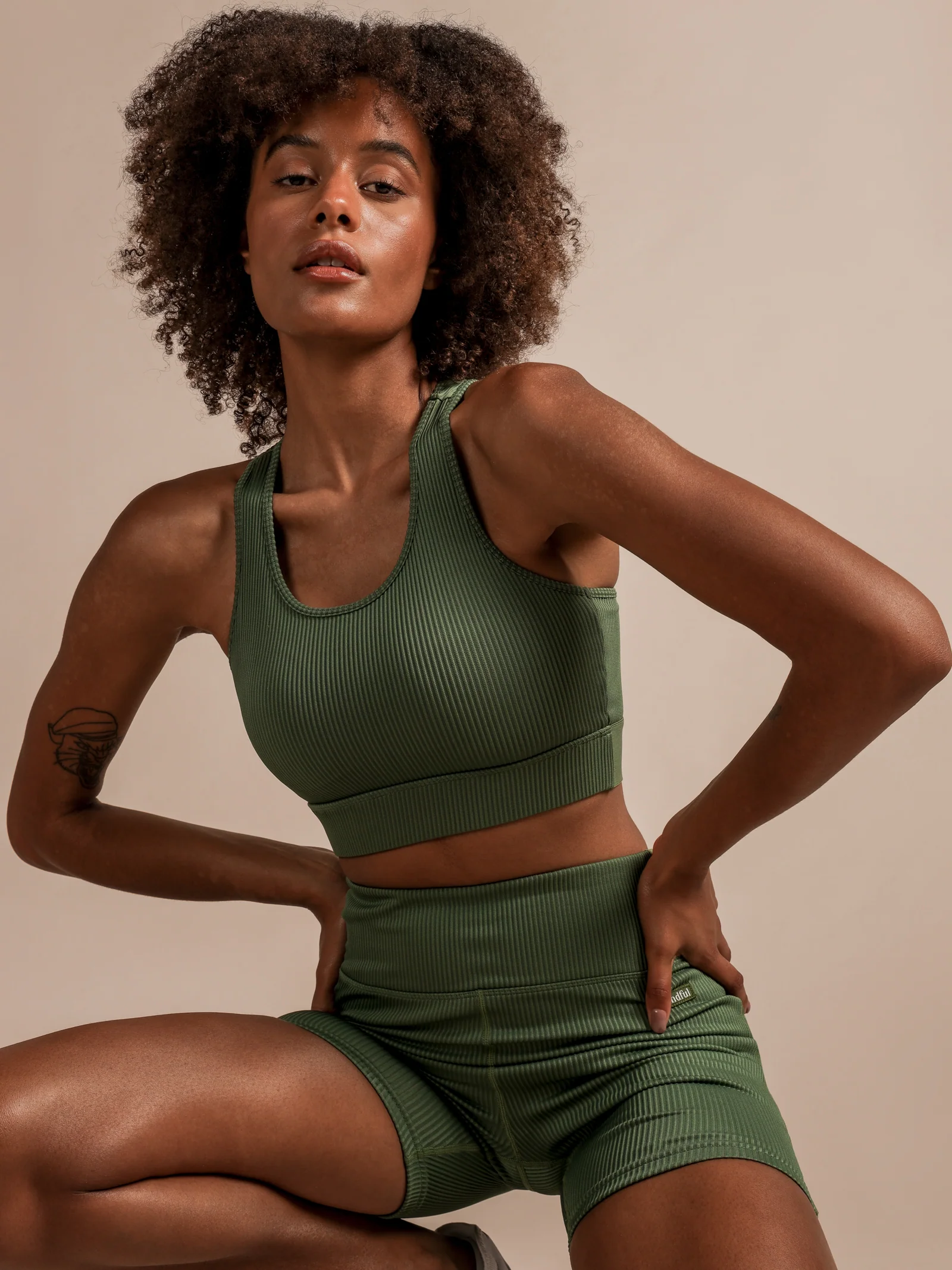 Ribbed Active Crop - Image 2